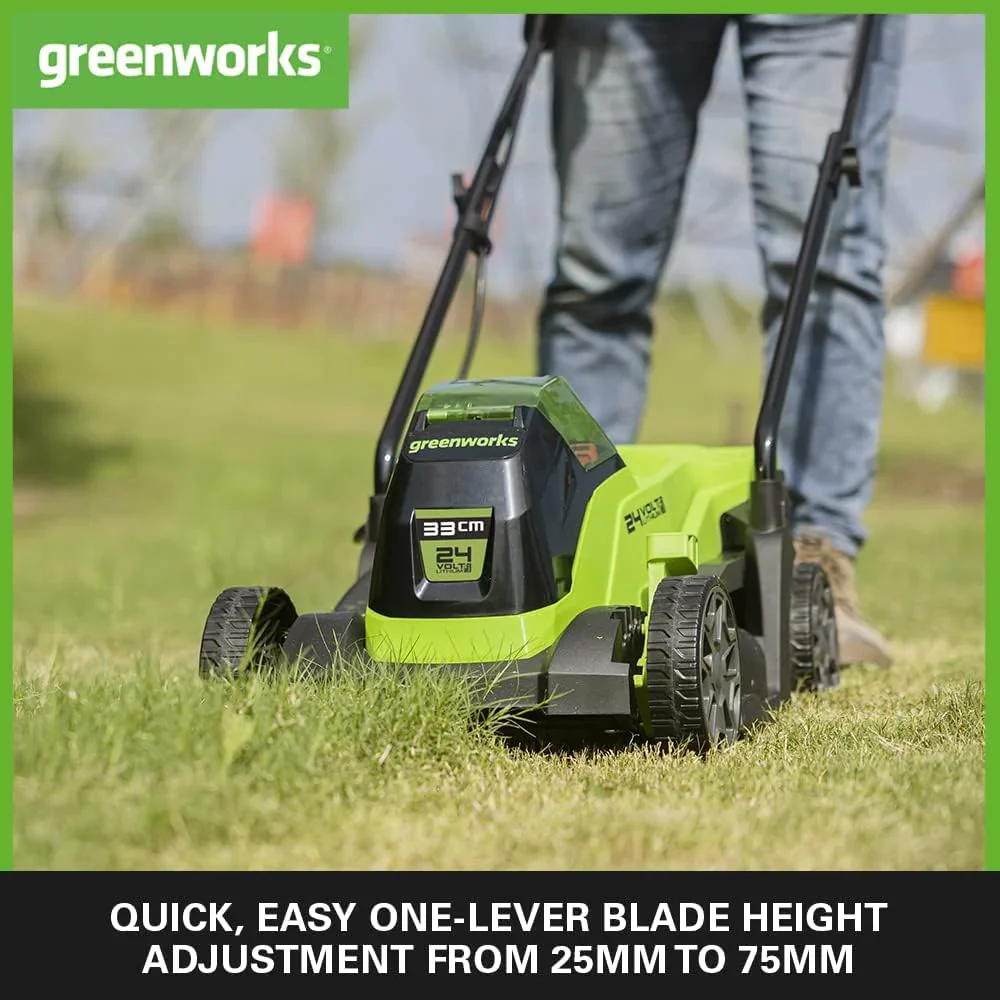 Greenworks 48V (2x24V) Selbstfahrender Akku Rasenmher f��r groe Flchen bis zu 480m, 46cm Schnittbreite, 55L Sack PLUS zwei 4Ah-Akkus und Doppelladegert GD24X2LM46SPK4X