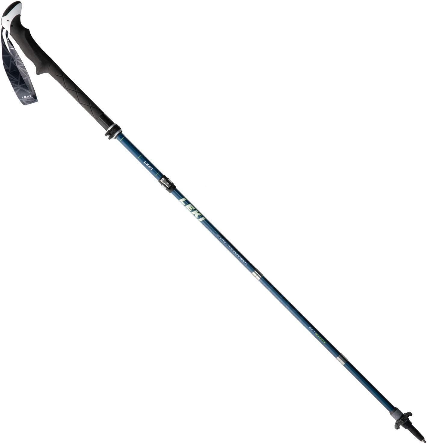 LEKI 6492063 Micro Vario Carbon AS Wanderstöcke, Blue