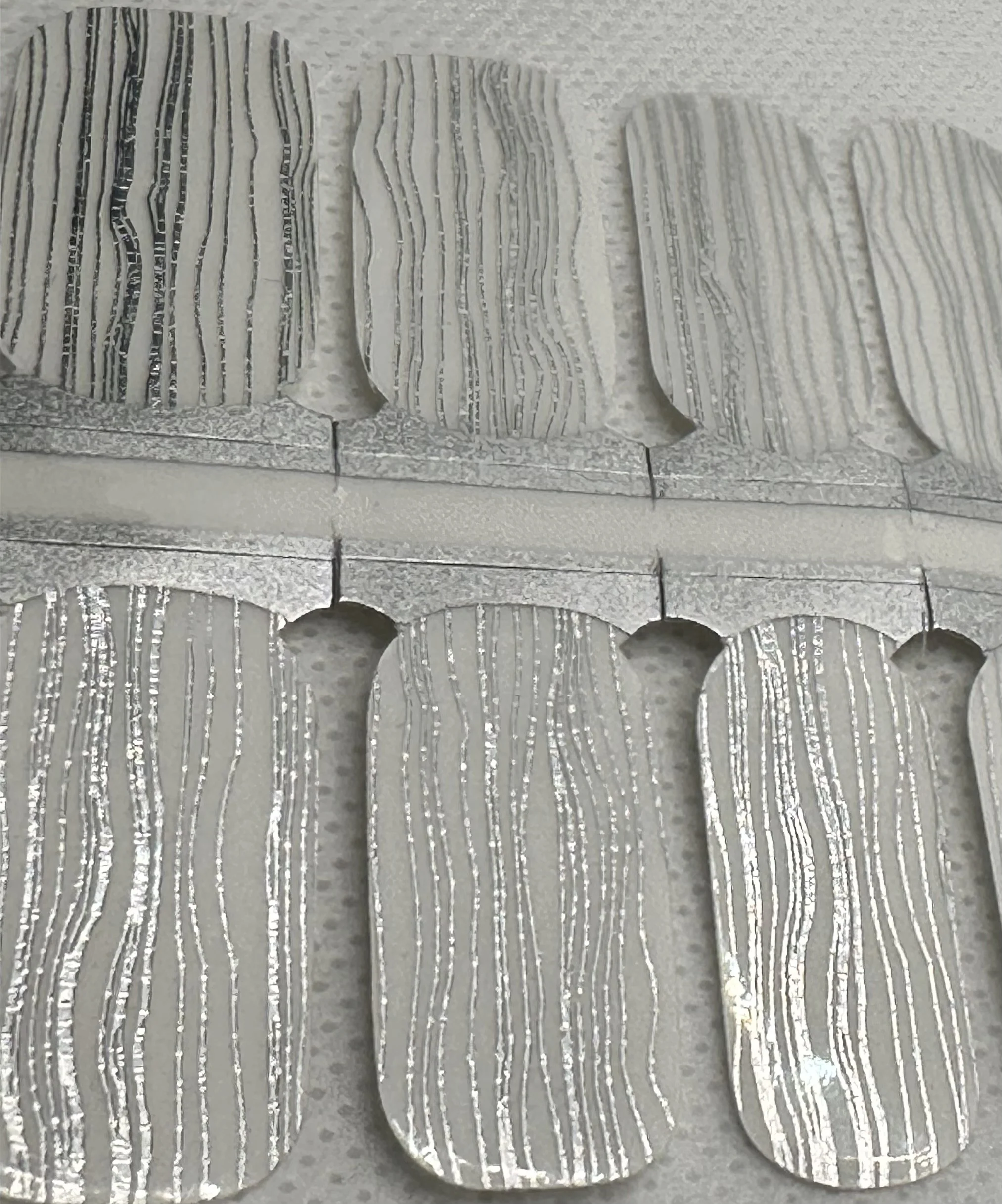 Silver Wedding Stripes (Transparent)
