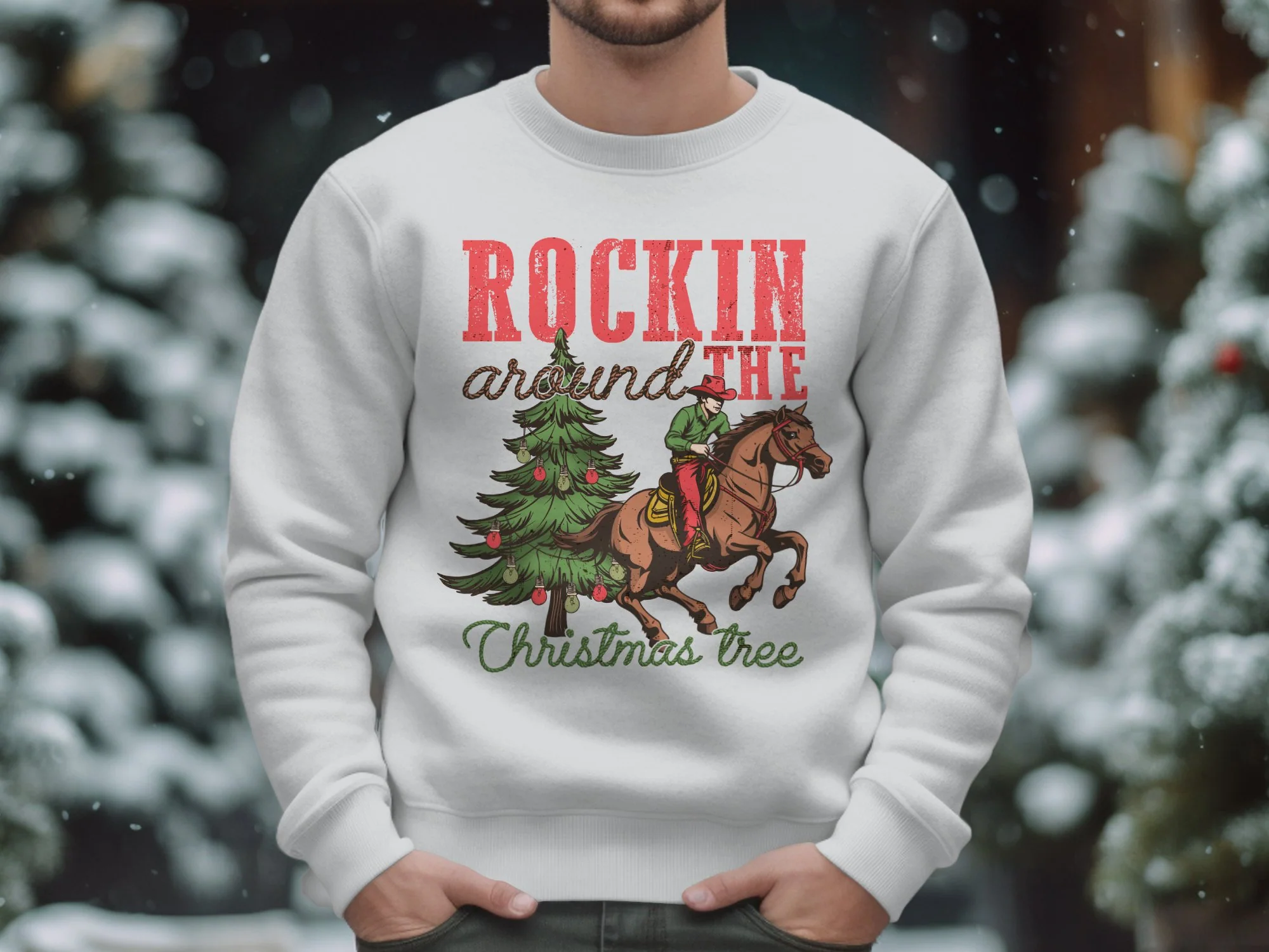 Vintage Christmas Western Shirt, Cowboy Christmas Shirt