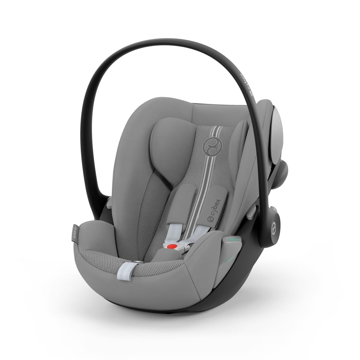 CYBEX Gold Babyschale Cloud G i-Size Comfort, Inkl. Neugeboreneneinlage, Ab Geburt bis ca. 24 Monate, Für Kinder ab 40 cm bis 87 cm, Max. 13 kg, Moon Black