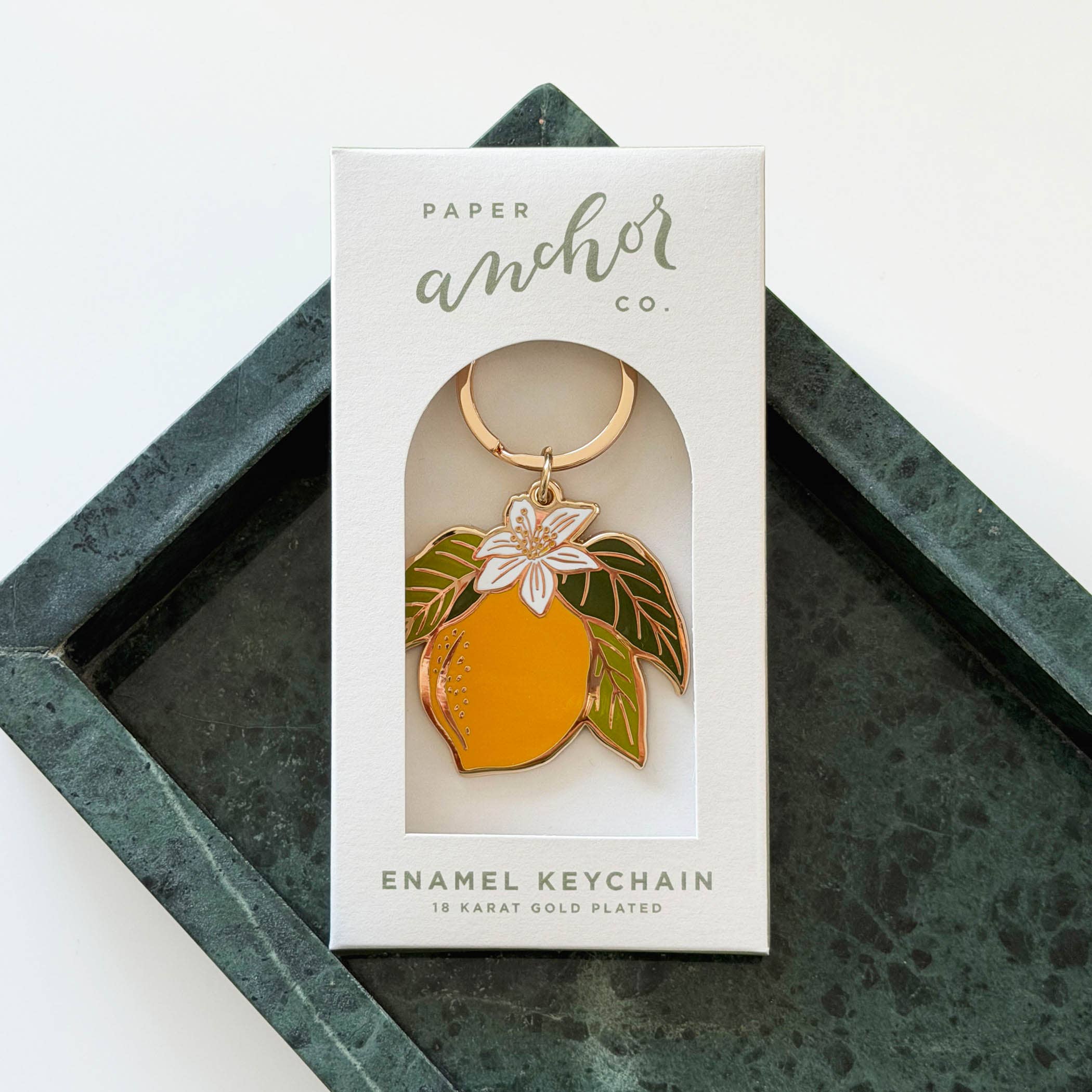 Lemon Blossom Keychain?Paper Anchor Co.