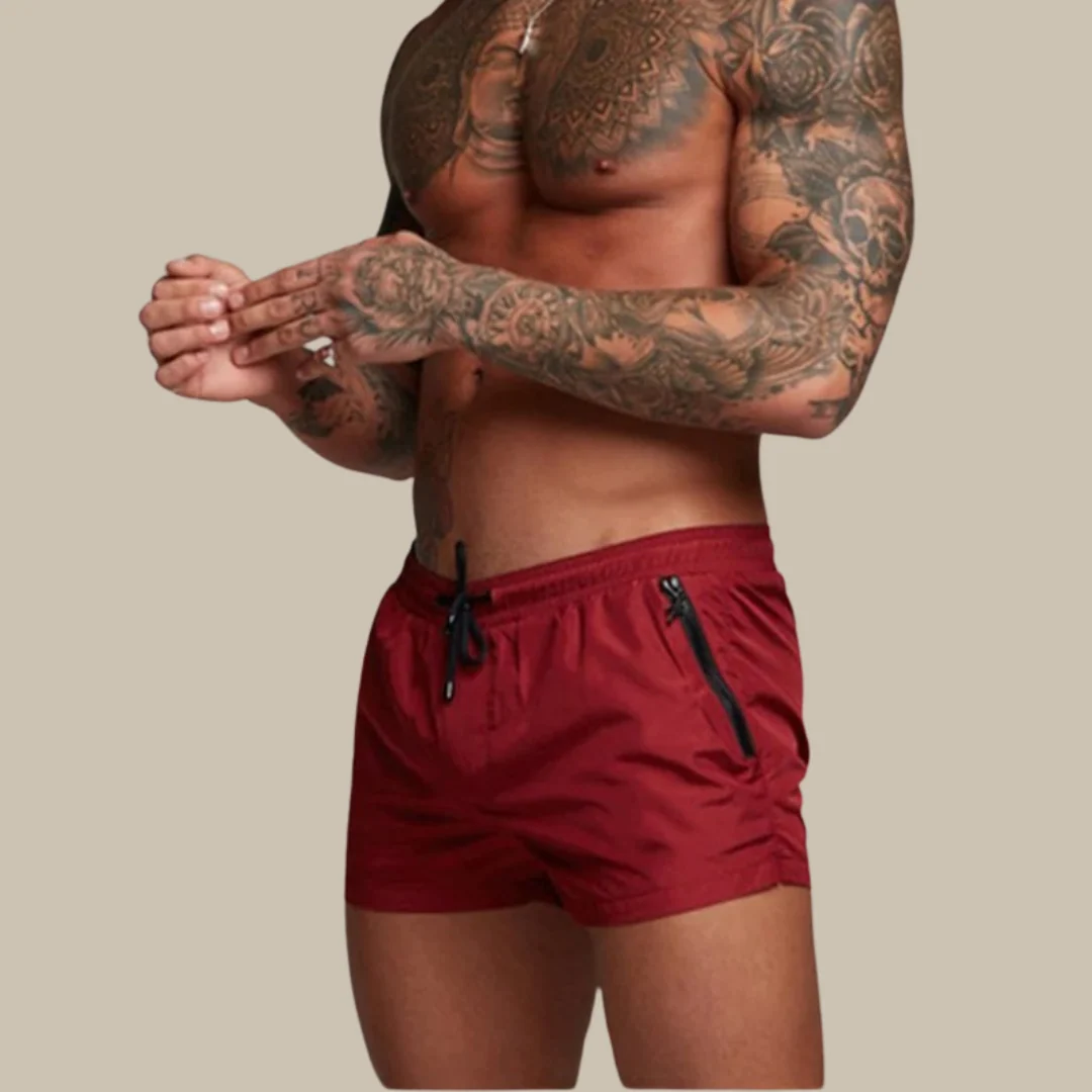 Schnelltrocknende Herren Shorts mit Stretch - Bequeme Kurze Sommerhose f��r Freizeit und Strand - Klassische Passform