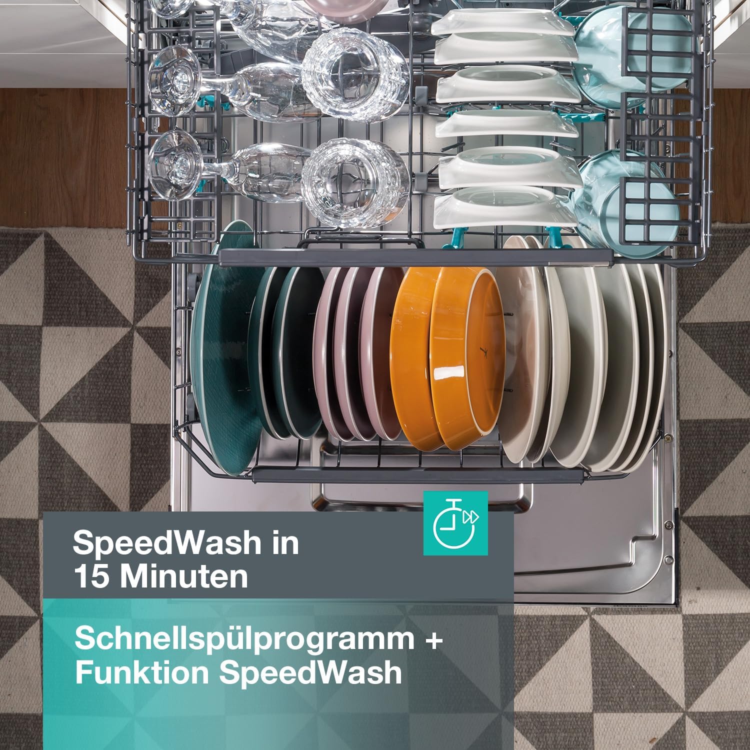 Gorenje GI 520 E15X Teilintegrierbarer Geschirrspüler / 45cm / 9 Maßgedecke / 5 Programme / 1h Reinigungsprogramm / höhenverstellbarer Oberkorb / vollständiger Überlaufschutz, Eingebaut, Edelstahl