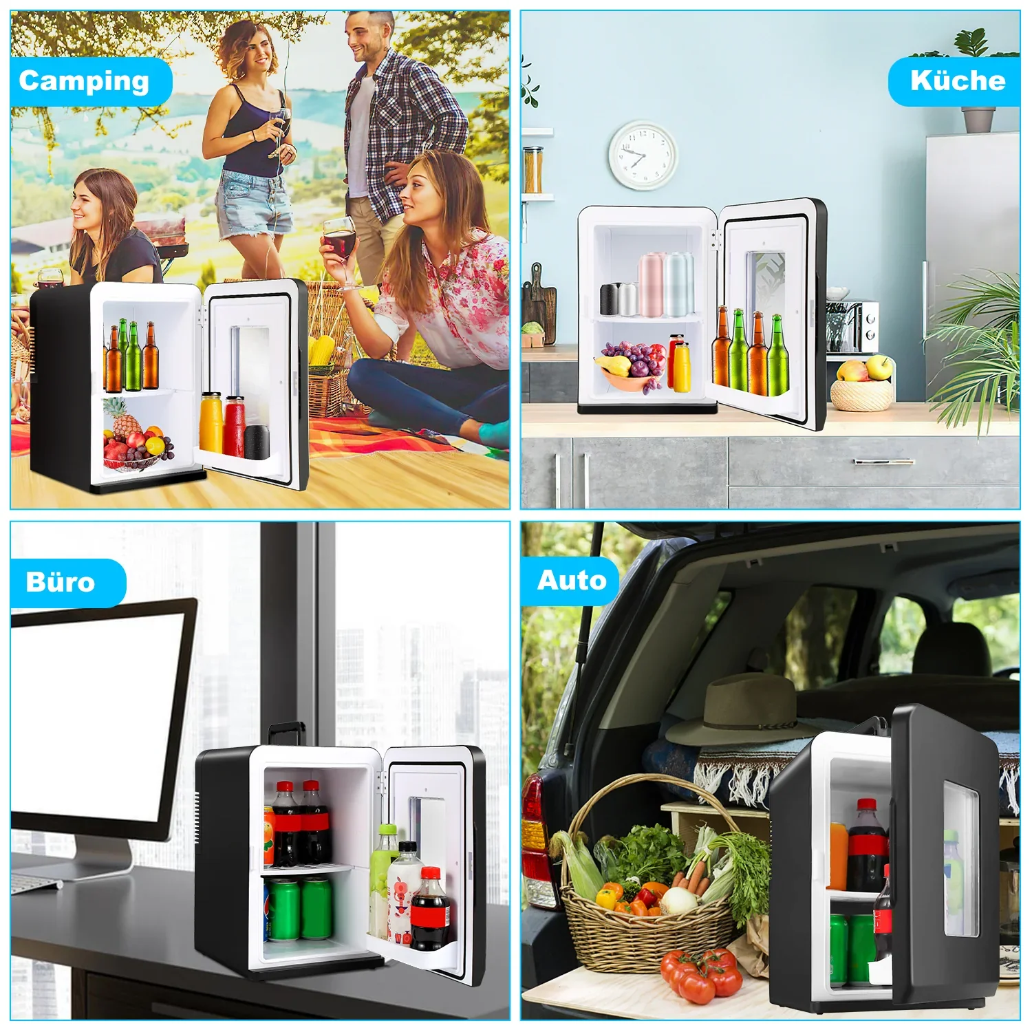 Sonnewelt 2-in-1 minikoelkast 15L koelbox