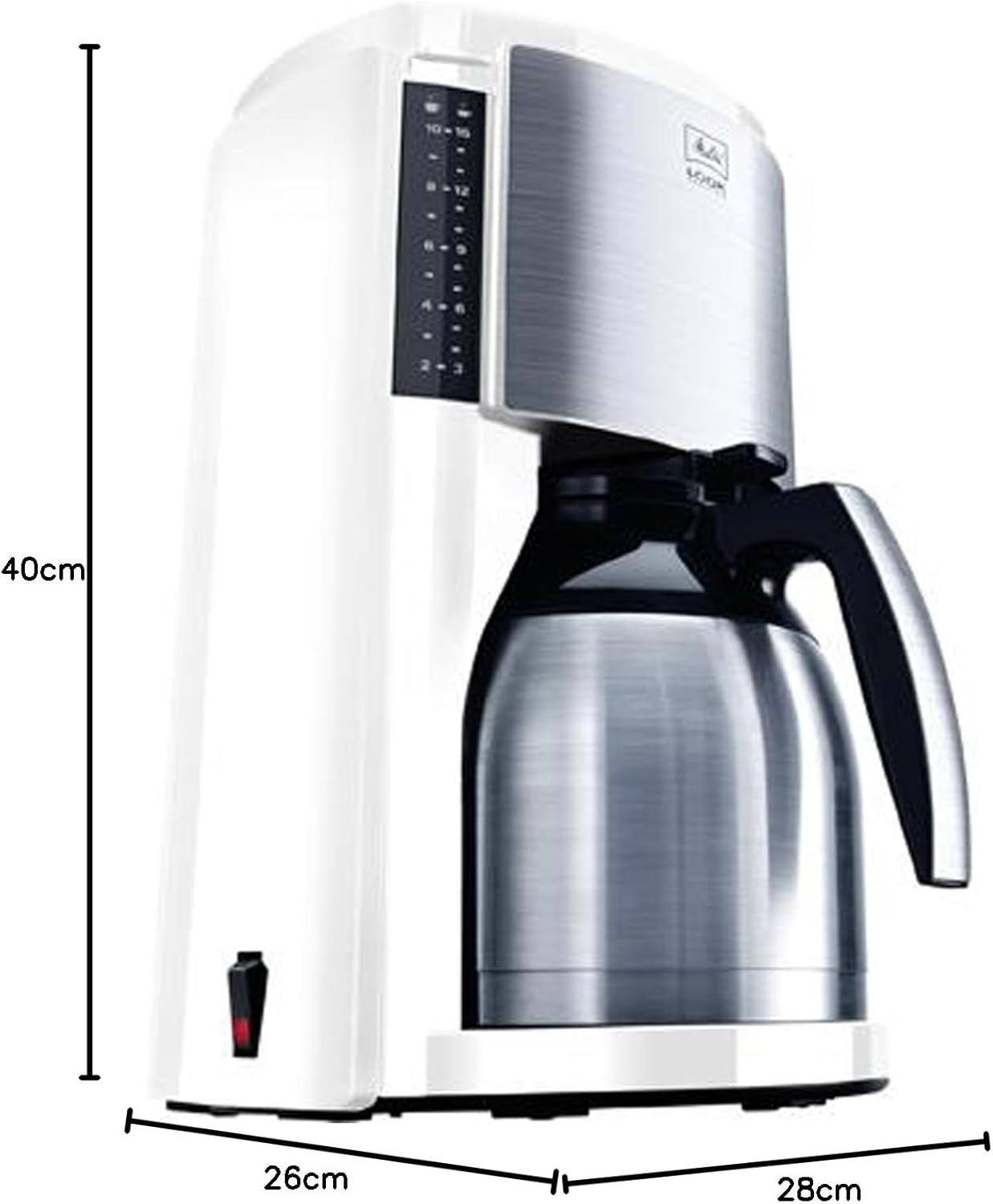 Melitta Look Therm Selection - Filterkaffeemaschine - mit Thermokanne - 10 Tassen - Schwarz (M 661 BK SST)