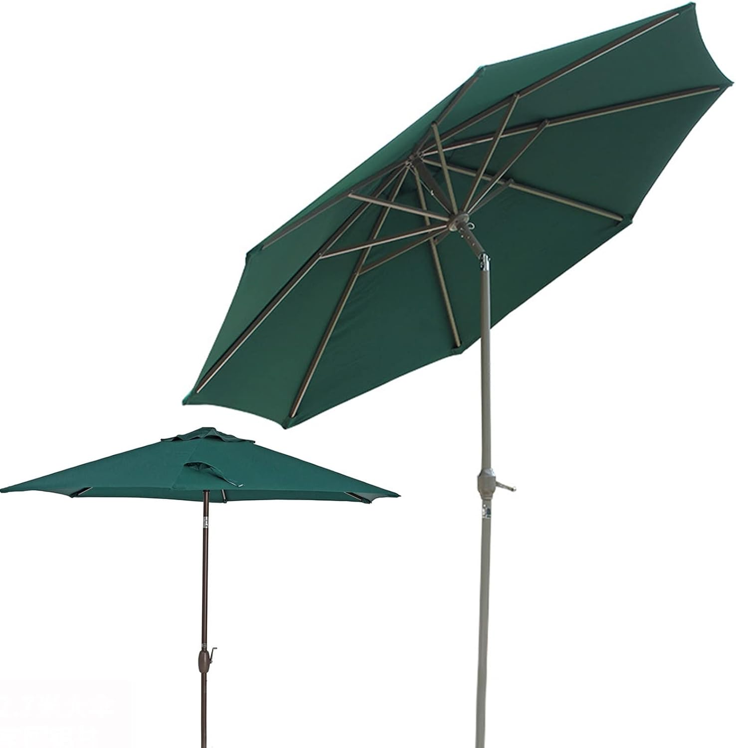 1 STÜCKE Outdoor-Sonnenschirm-Überdachung, Neigungsmechanismus, Terrassenschirm, Garten-Terrassenschirm, Sonnenschirm, runder, windfester Regenschirm, Terrasse, Rasen und Garten, Schattendach good