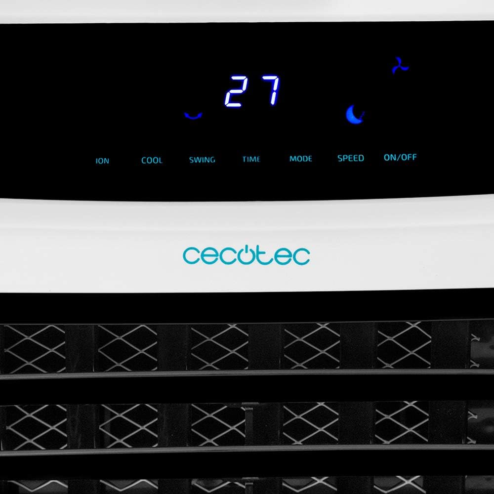 Cecotec Verdunstungsklimaanlage EnergySilence PureTech 6500. 80 W, doppelte Kalt- / Wärmefunktion, Durchfluss 600 m2 / h, 12 l Kapazität, Timer bis zu 8 Stunden, Fernbedienung, 3 Geschwindigkeiten