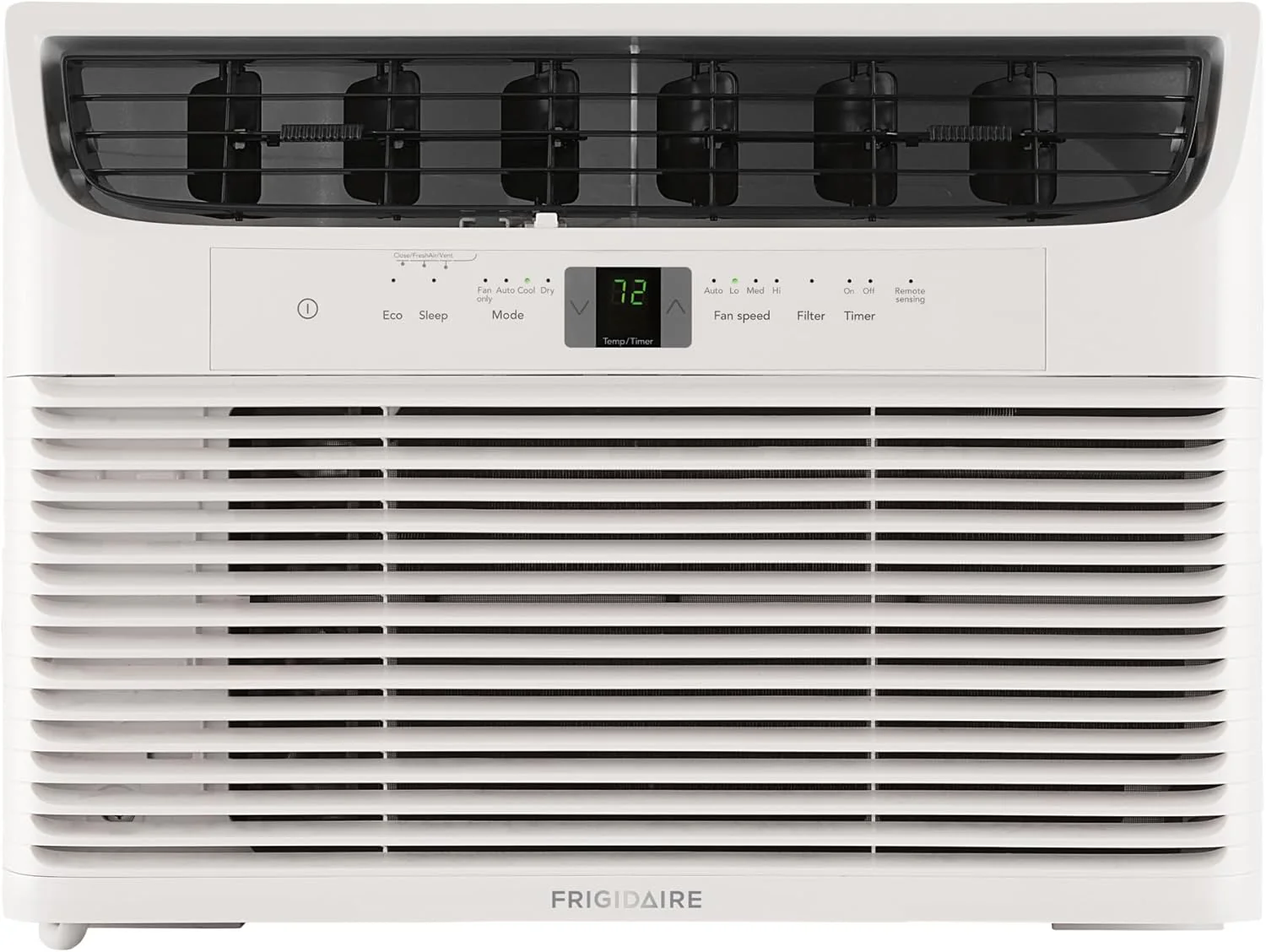Frigidaire 5,000 BTU Window Air Conditioner with Remote Control, Cools Up to 150 Sq. Ft., Quiet Operation, Eco Mode, 3 Fan Speeds, Auto Restart, White