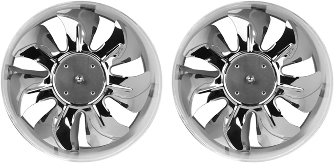10,2 cm Inline-K-Ventilator, Hochleistungs-Abluftgebläse für Luftkühlung und Belüftung, 2 x Booster für Badezimmer/Küche, leise, energieeffizient, Deckenabluftventilator