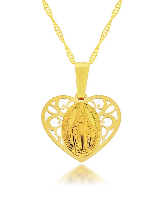 ZŁOTY ŁAŃCUSZEK 585 MEDALIK CHRZEST KOMUNIA