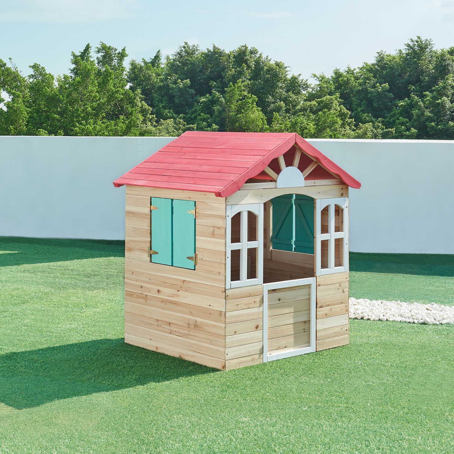 Casita Infantil Lulä Madera De Abeto 130x115x101 Cm [casa.pro]