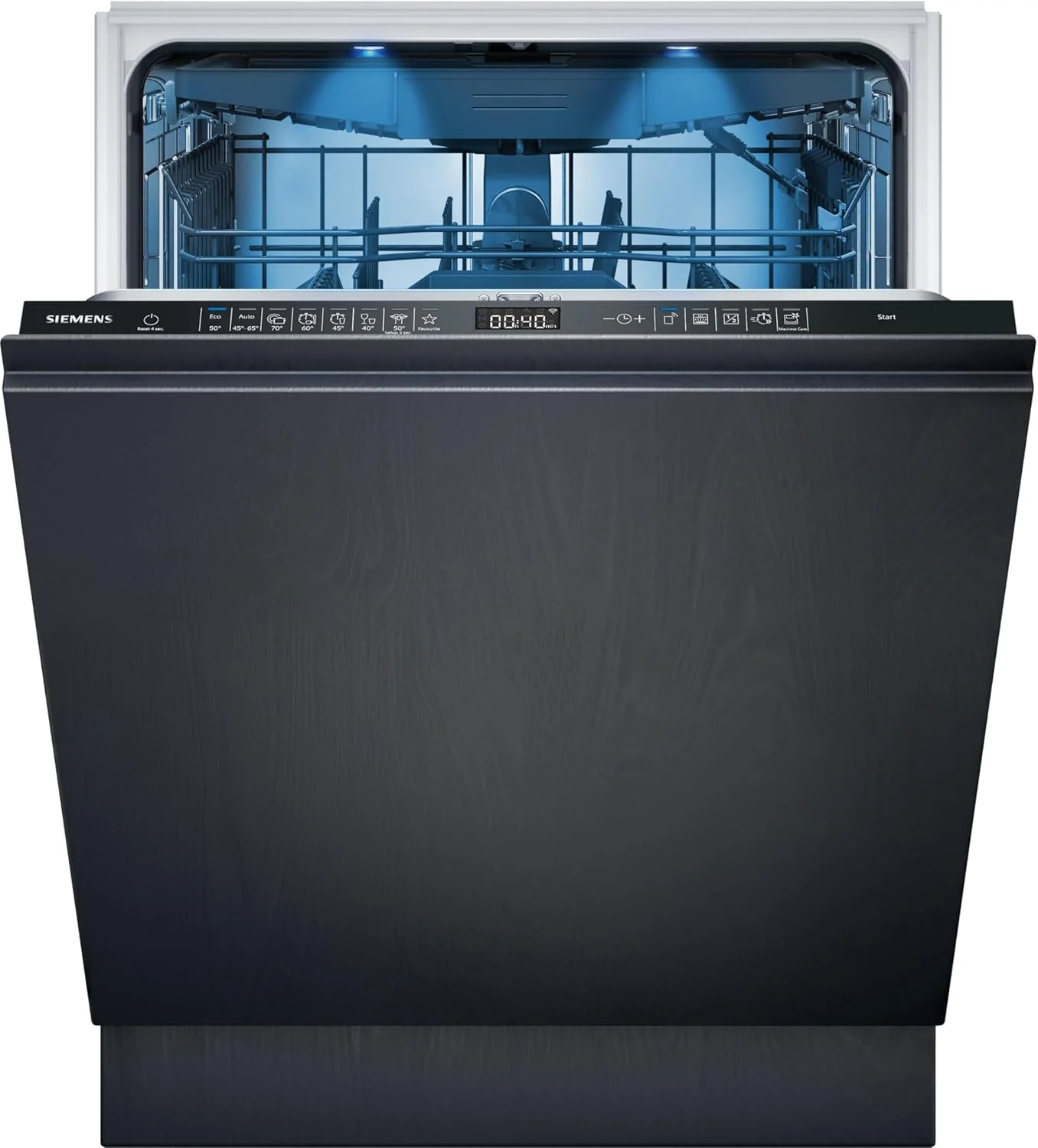 Siemens SN63EX06VE, iQ300 Smarter Geschirrspüler, Vollintegrierte Spülmaschine, 60 cm, Besteckschublade, Extra leise, varioSpeed, Automatische Türöffnung, Dreifach rackMatic, infoLight, intesiveZone