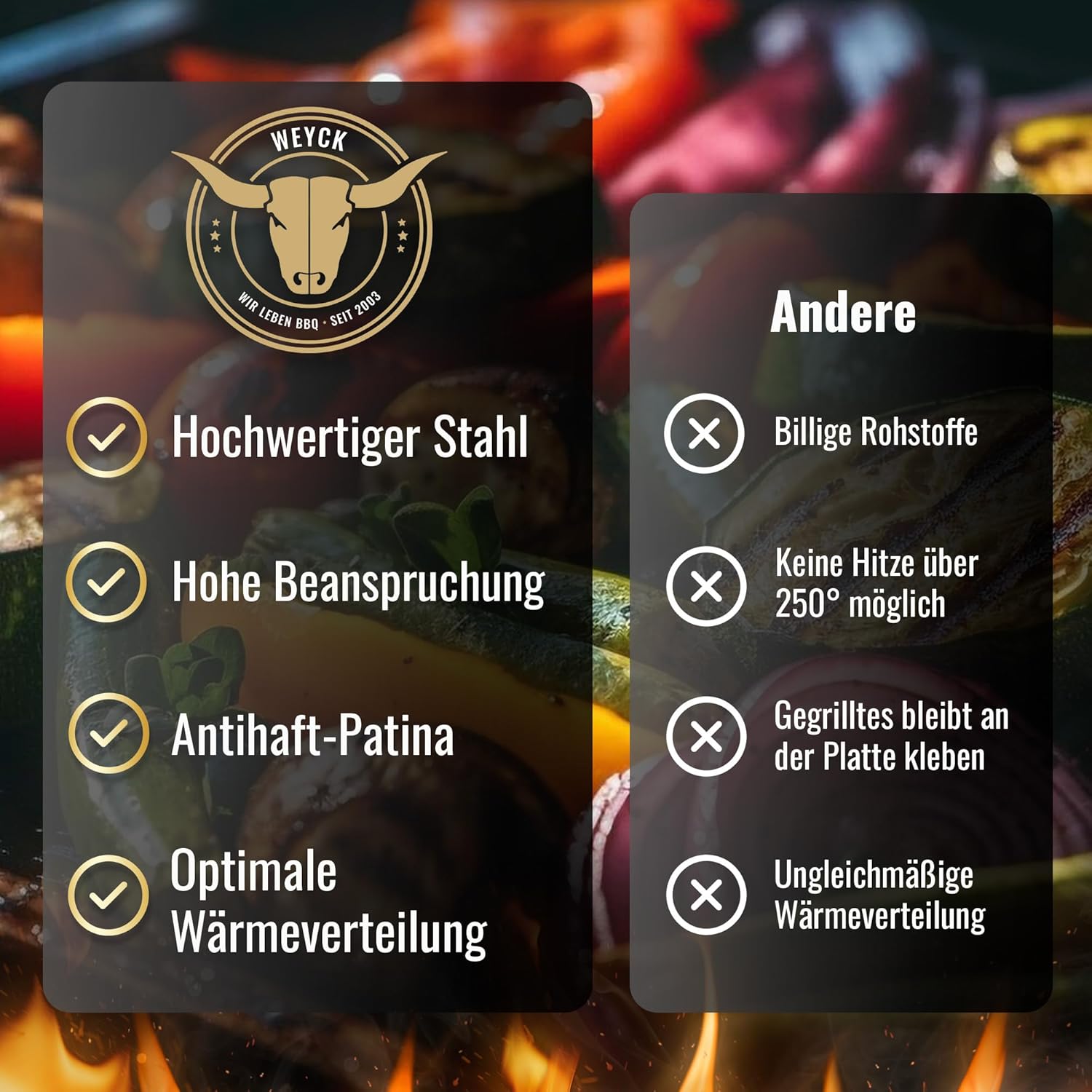 Feuerplatte für Kugelgrill Handgriffe 90 cm, 5 mm Stärke #921 – INKL. Grilleinsatz, Grillplatte für Feuertonne & Feuerschale, Massive Stahlplatte Plancha Grillring für BBQ & Teppanyaki