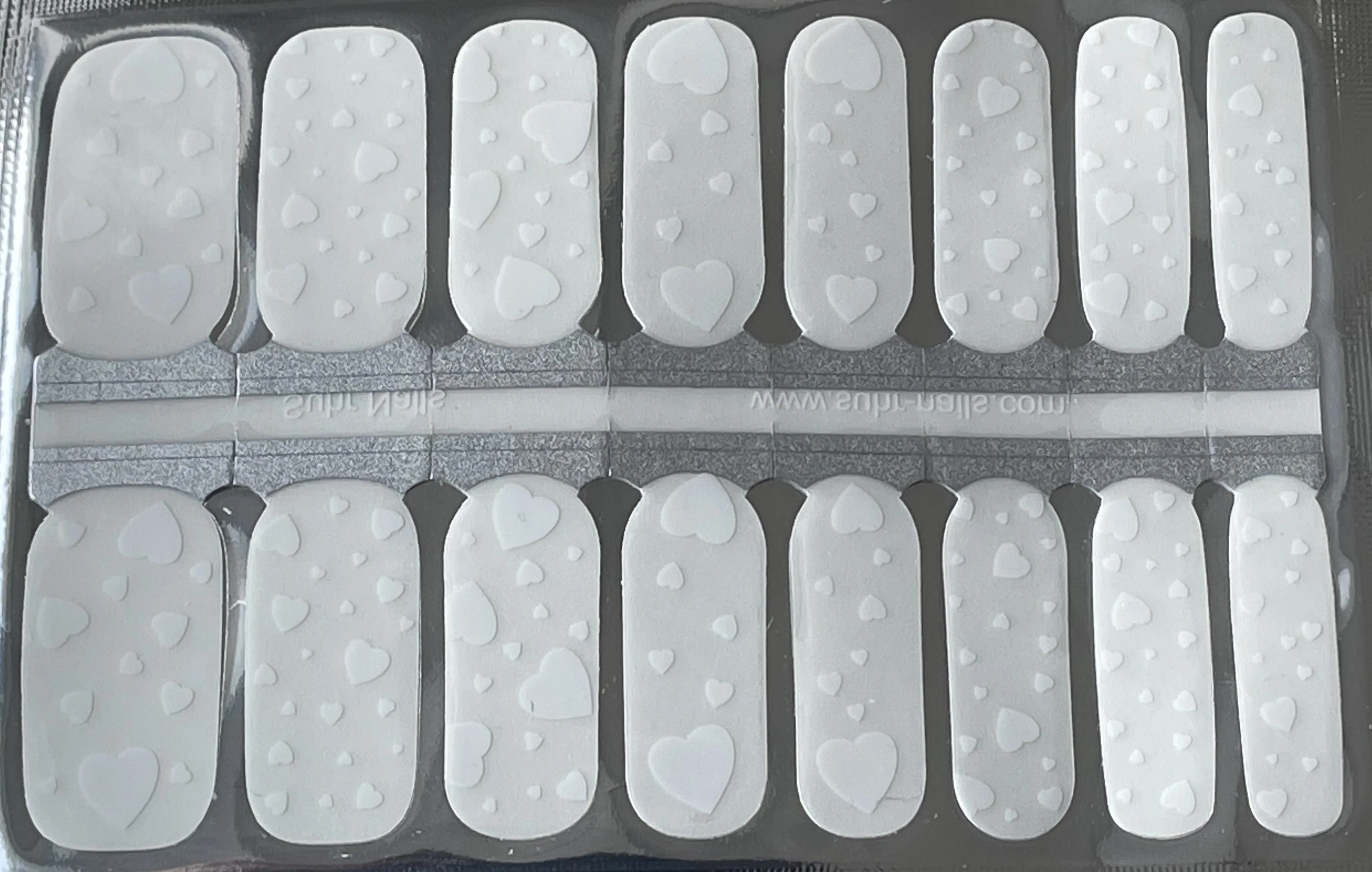 White Hearts (Transparent)