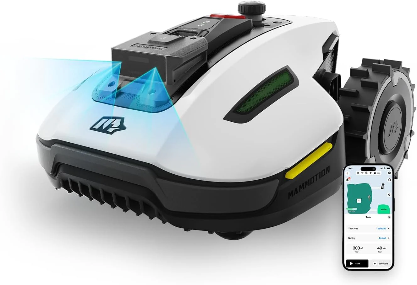 MAMMOTION YUKA Mini 700 robotmaaier zonder begrenzingsdraad, NetRTK+Vision, geen RTK-antenne nodig, automatische kartering, aanbevolen 700m2, max. 1100m2, met 4G-module, 50% helling