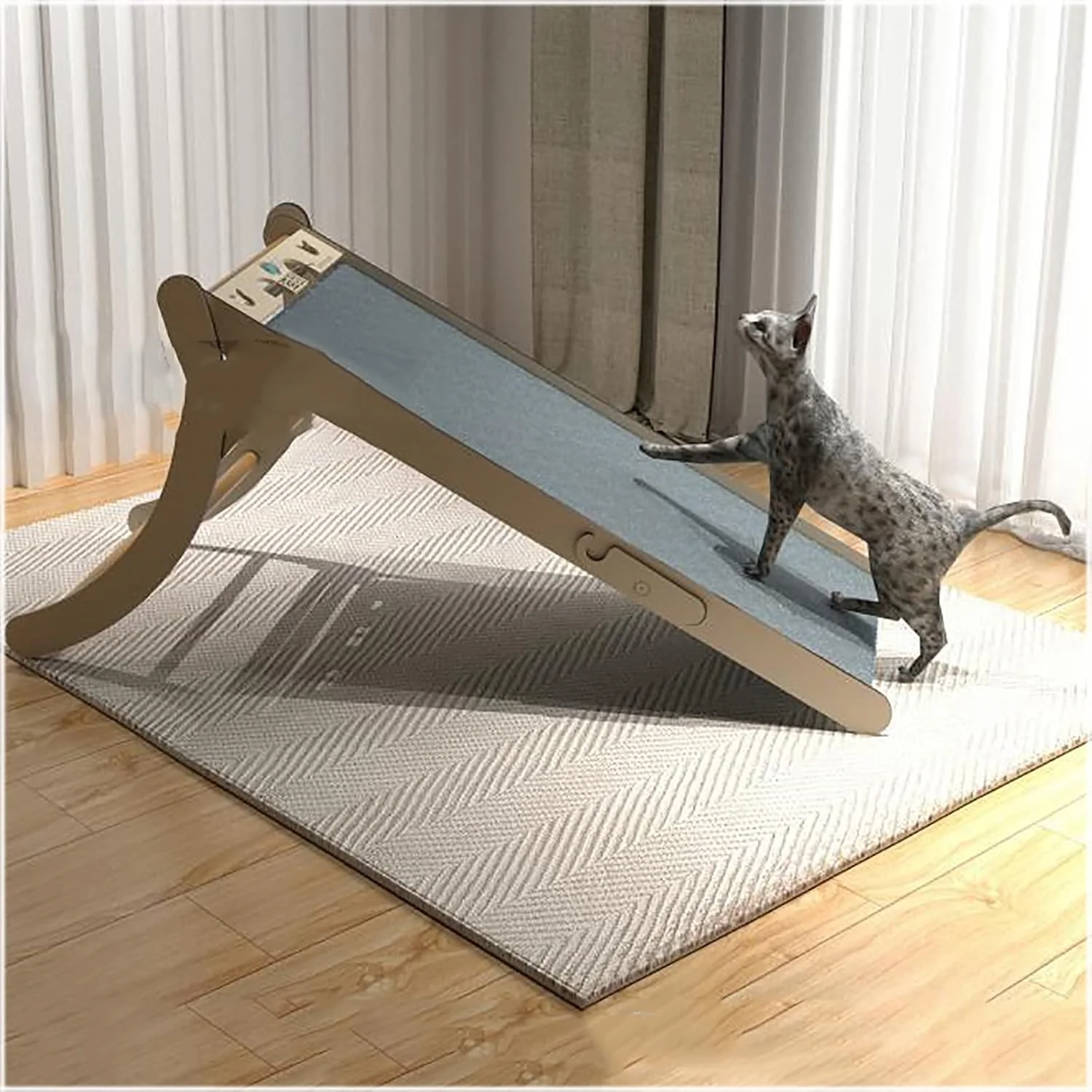 Loopband voor katten, indoor kattenspeelgoed, loopwiel, massief houten fitnesstoestel, draagkracht voor kittens, honden, puppy's