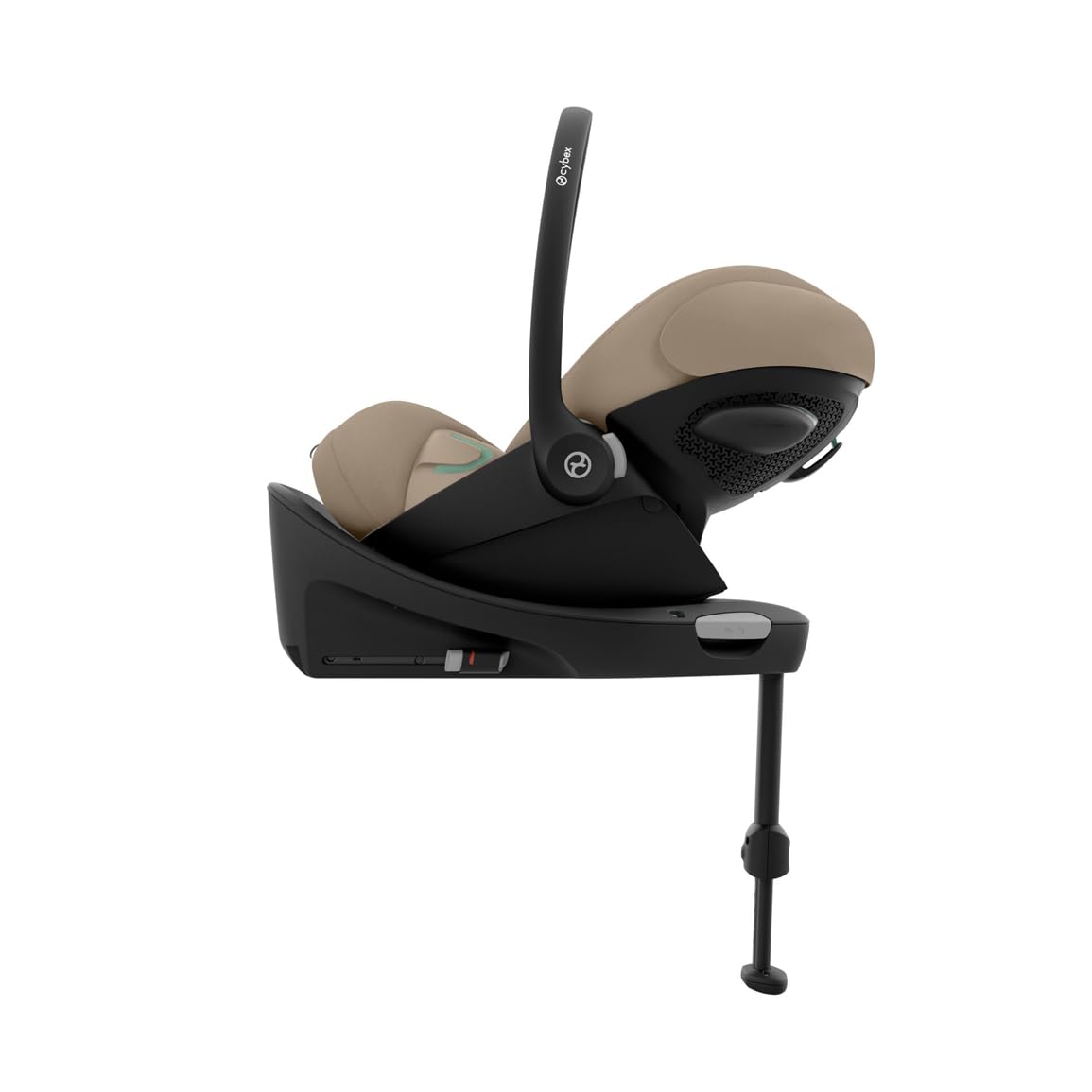 CYBEX Gold Babyschale Cloud G i-Size Comfort, Inkl. Neugeboreneneinlage, Ab Geburt bis ca. 24 Monate, Für Kinder ab 40 cm bis 87 cm, Max. 13 kg, Moon Black