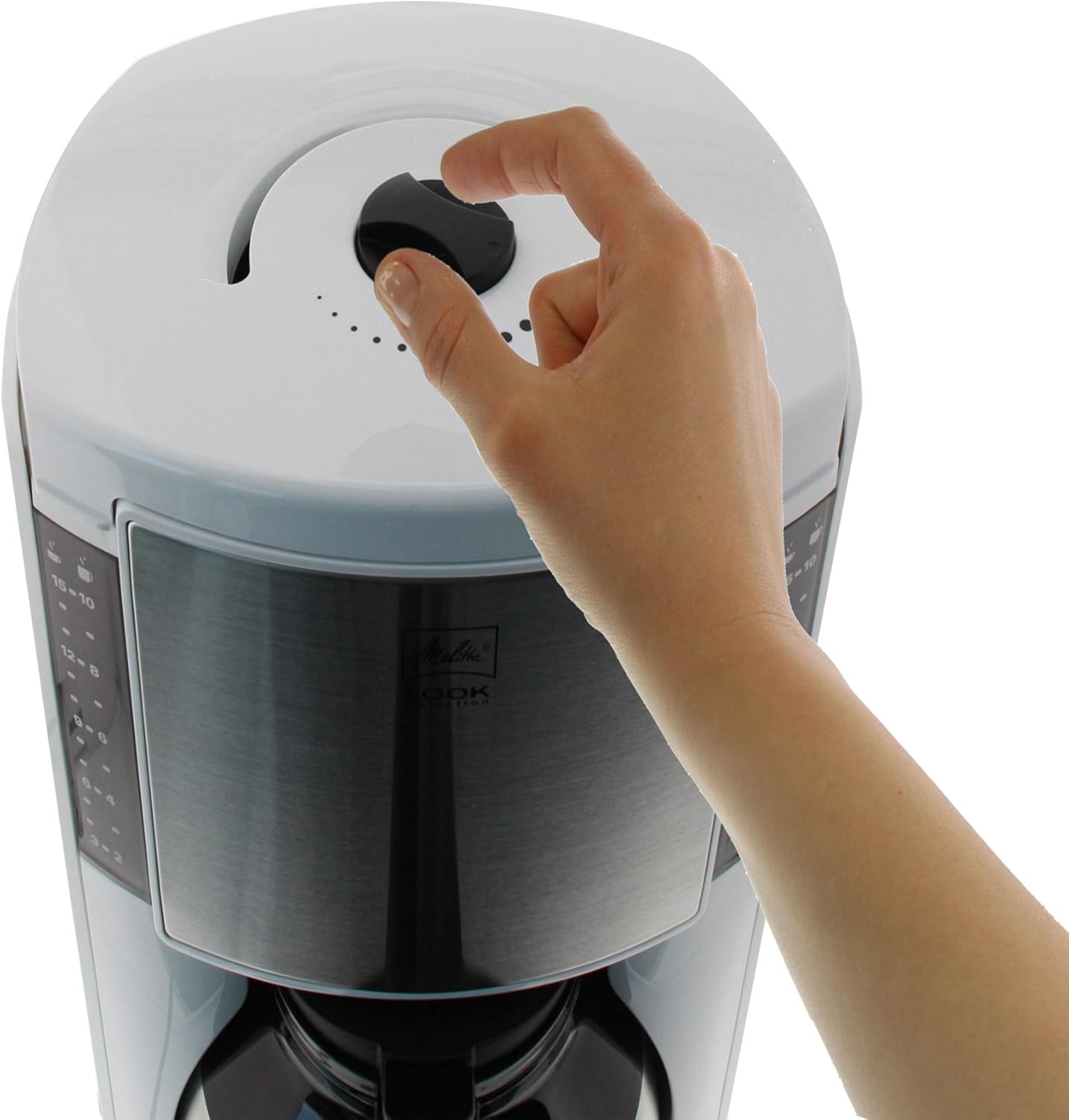 Melitta Look Therm Selection - Filterkaffeemaschine - mit Thermokanne - 10 Tassen - Schwarz (M 661 BK SST)