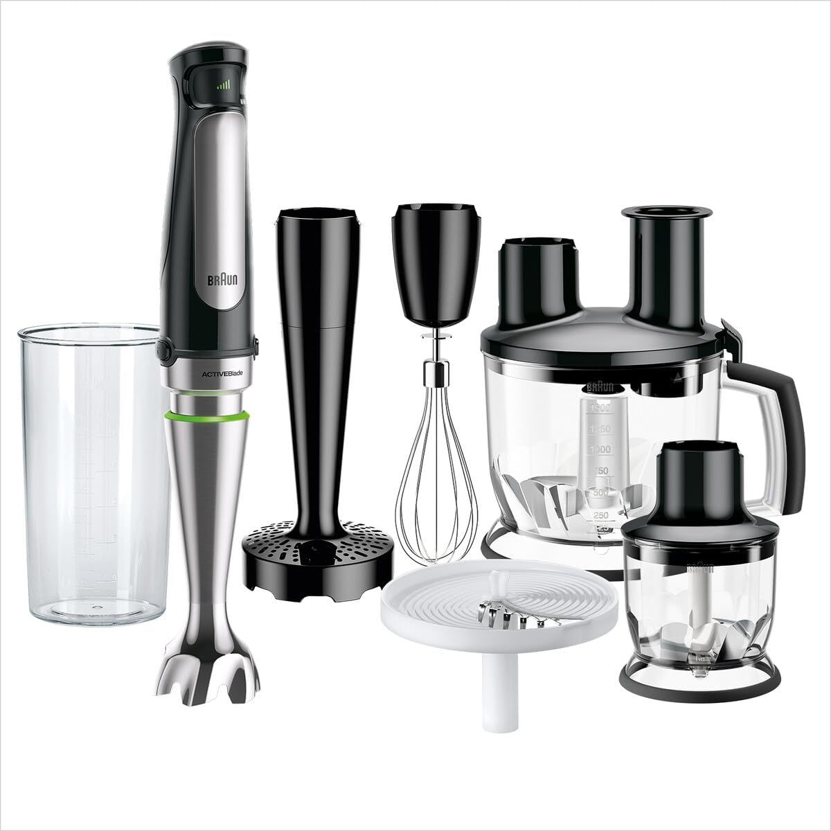 Braun MultiQuick 7 Hand Blender MQ7087X with ActiveBlade, Black