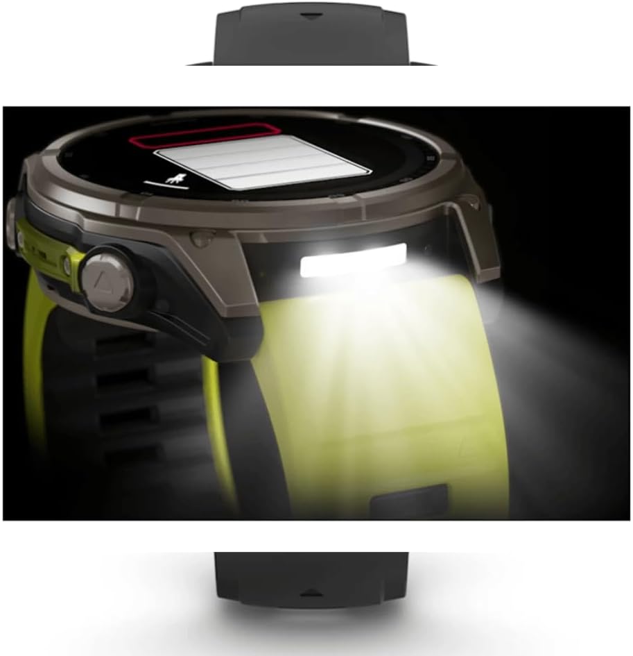 Unisex Fēnix 8 Solar Sapphire GPS Uhr, Graphit-Titanium Titan, 51mm