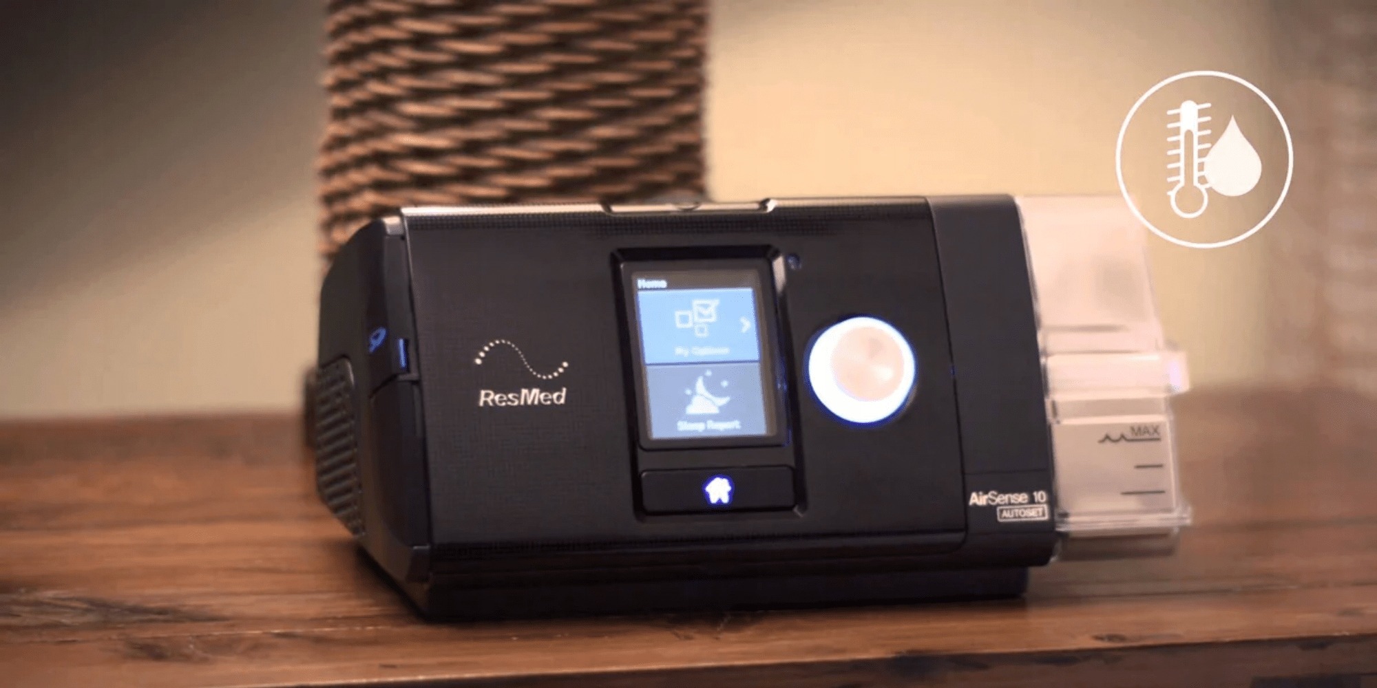 ResMed AirSense 10 Nawilżacz Rura Podgrzewana Maska AirFit F 40