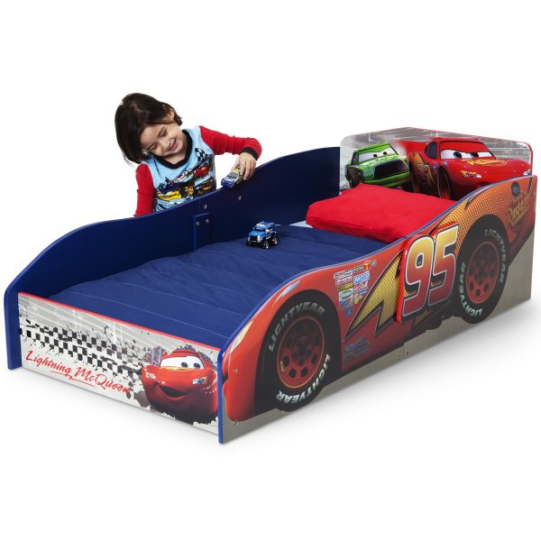 /Pixar Cars Wooden Toddler Bed by , Greenguard Gold Certified, Red