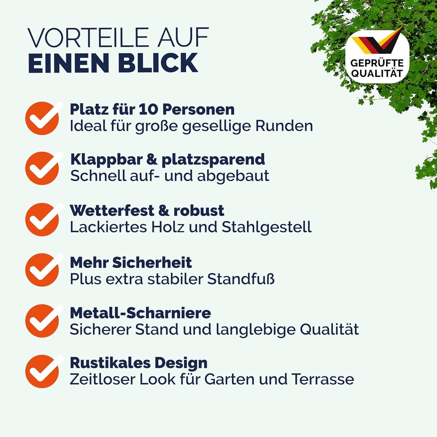 Casaria® Bierzeltgarnitur 220 cm Klappbar Stabil 3 Teilig 2X Bierbank 1x Breiter Tisch Holz Biertischgarnitur Festzeltgarnitur Biergarten Biergarnitur