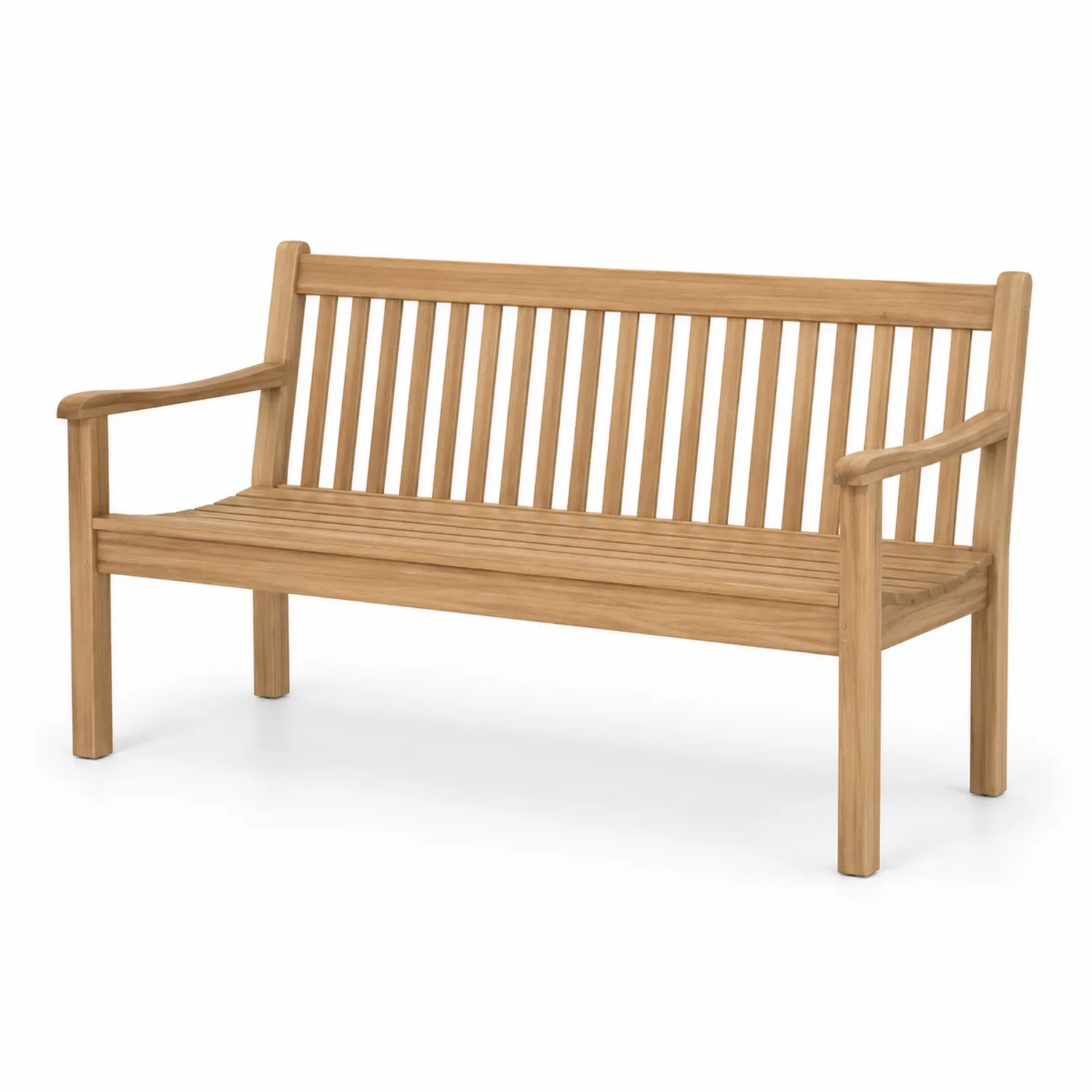 Teakholz Gartenbank 3-Sitzer 150x60x90 cm