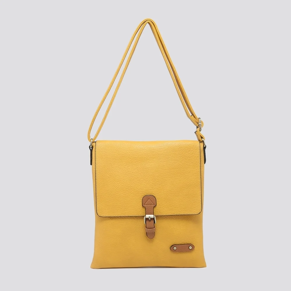 Pia Satchel Crossbody Bag | Yellow