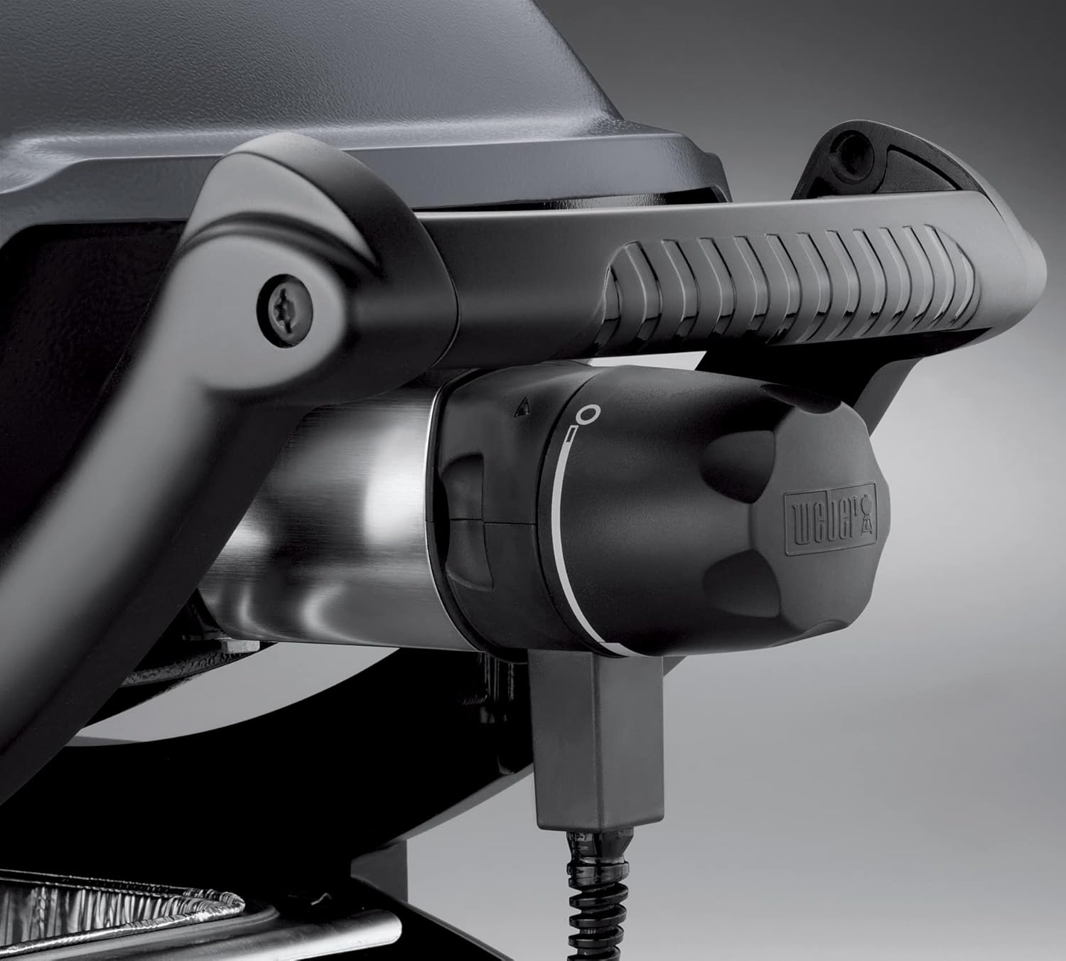 Weber Q1400 Elektrogrill, 43 x 32cm Grillfäche, portabler BBQ Grill, 2-geteilter porzellanemaillierter Guss-Grillrost, Aluminiumguss Deckel & Gehäuse - Dark Grey (52020079)