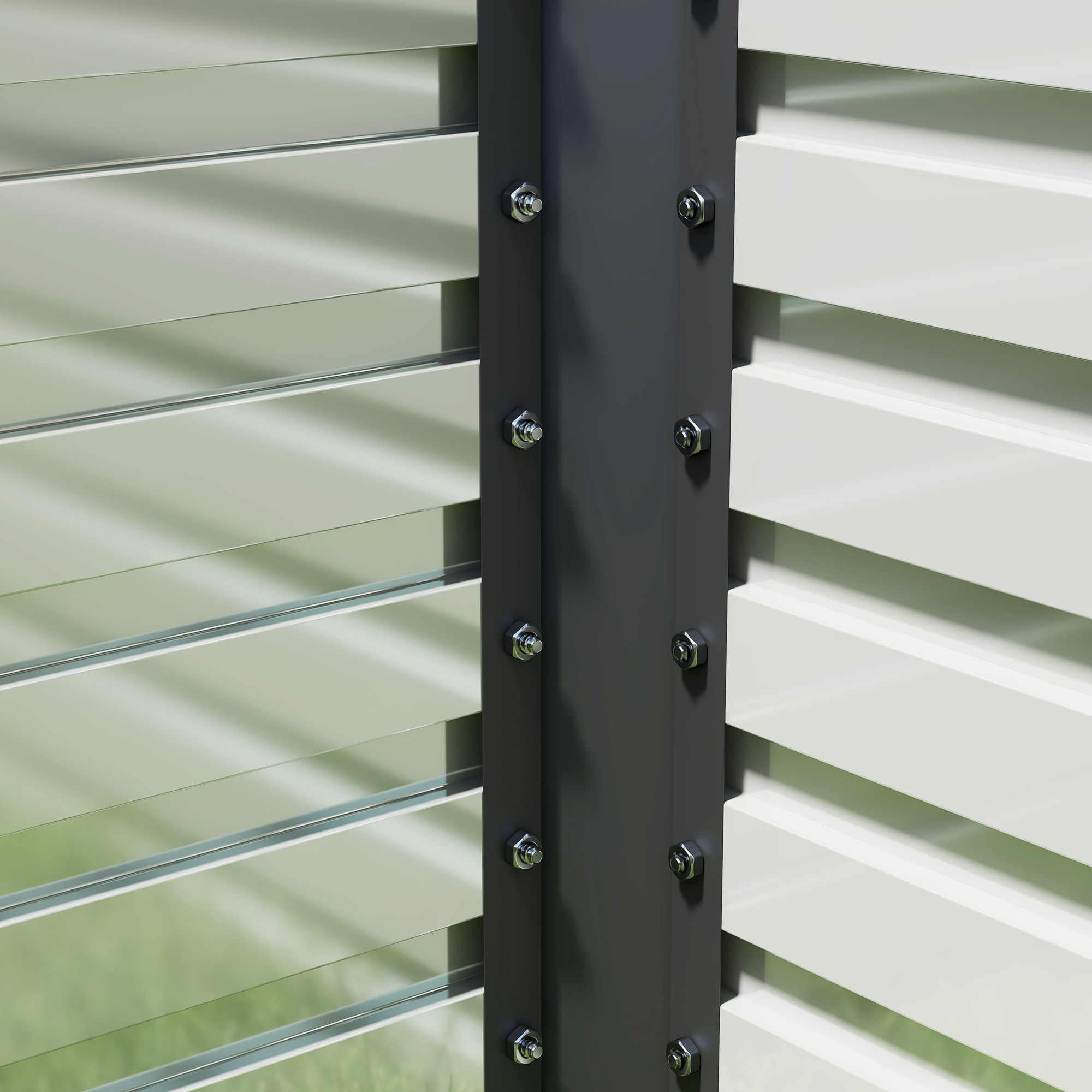 Verhoogde Tuinbed, Open Bodem, Gepoedercoat Staal, 240 x 60 x 60 cm, Donkergrijs