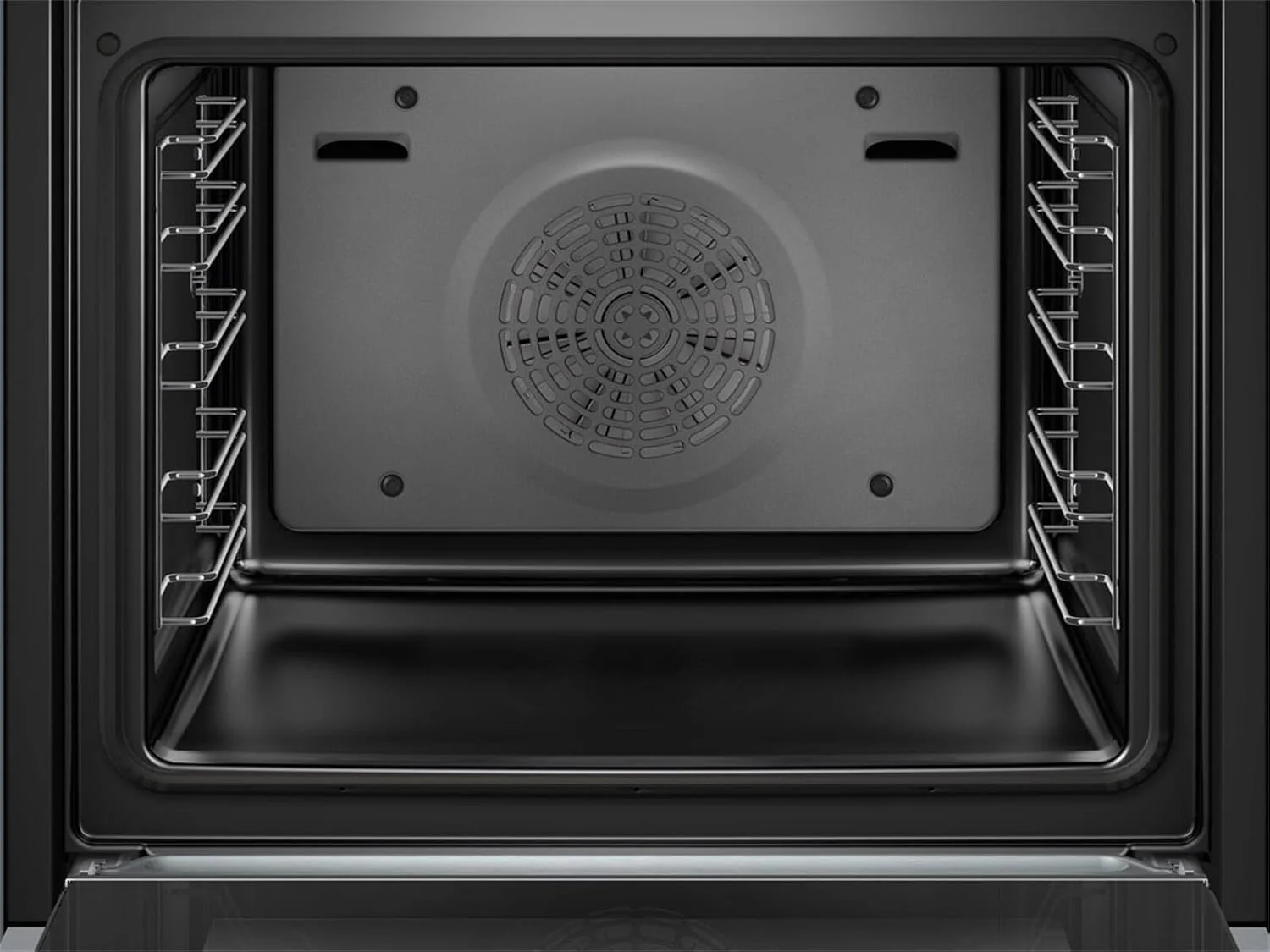 Bosch HMG7361B1, Serie 8 smarter Einbau-Backofen mit Mikrowellenfunktion, 60 x 60 cm, Made in Germany, Schwarz, Air Fry, Digitaler Bedienring, Touchdisplay, Automatikprogramme, Reinigungsunterst��tzung