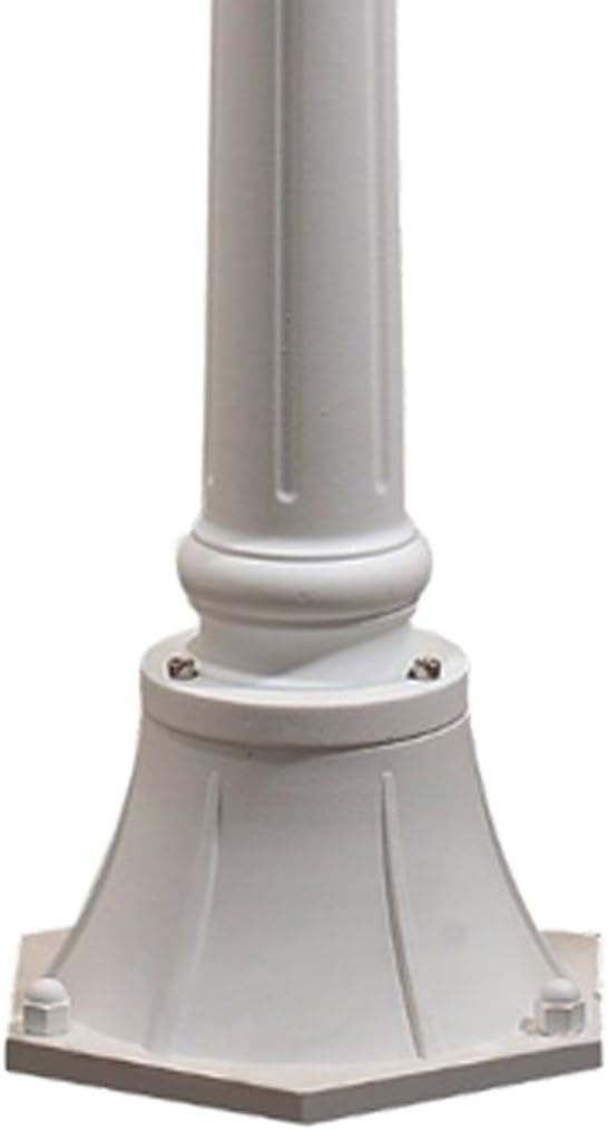 KONSTSMIDE 2er-Set weisse Wegeleuchten PARMA aus Aluminium, E27, IP43, H.: 118 cm; 7225-250