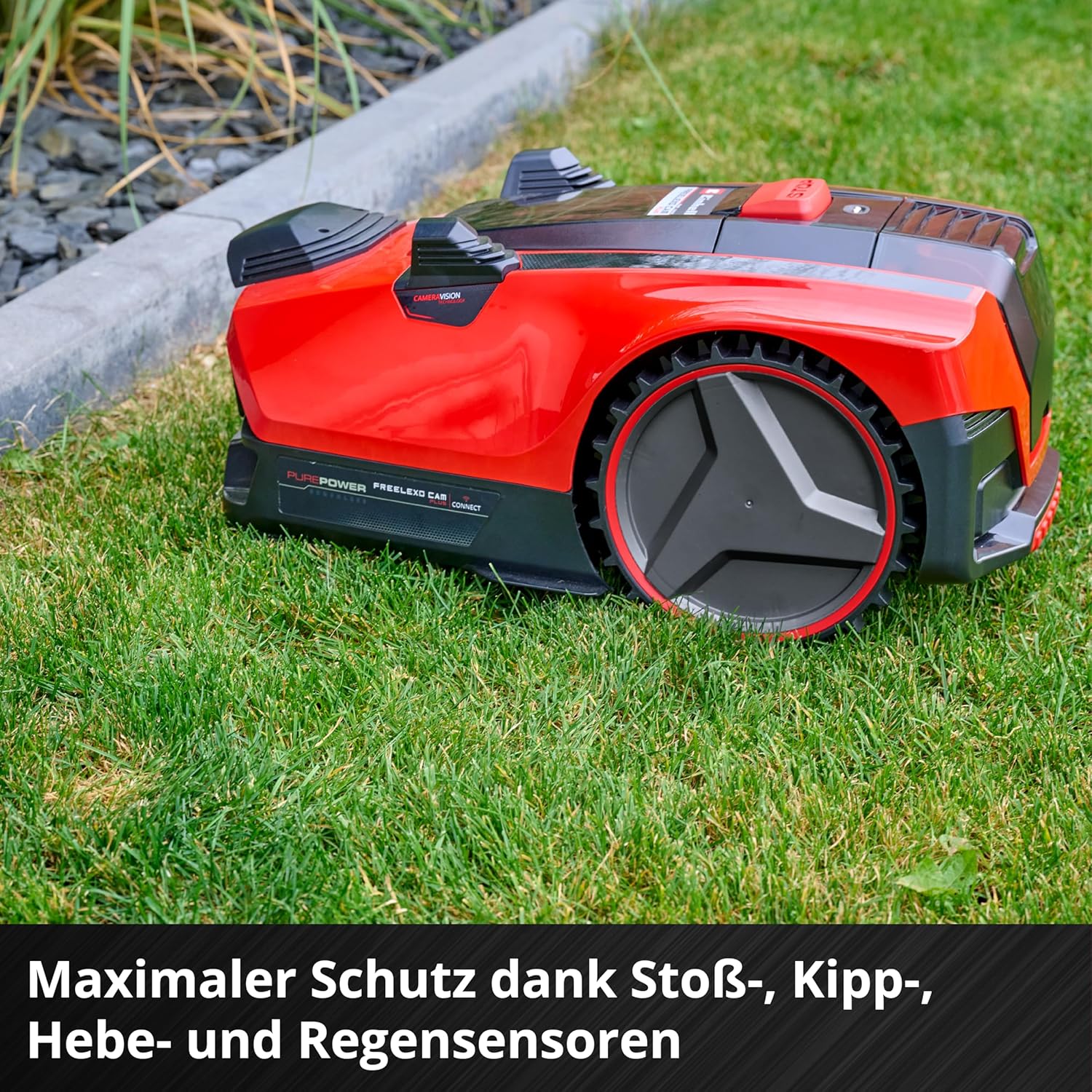 Einhell Akku-Rasenmäher RASARRO 36/38 Kit Power X-Change (36 V, 38 cm Schnittbreite, 450 m², Brushless, Mulchfunktion, 45L Fangkorb, inkl. 2x 4,0 Ah Akkus + Twincharger)