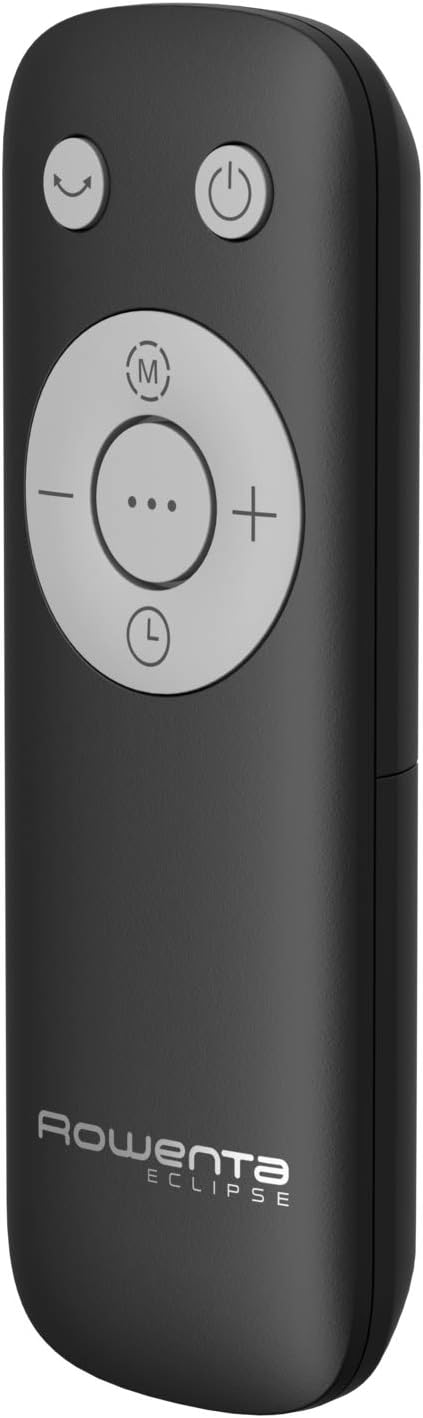 Rowenta QU5062 Eclipse 3in1 Luftreiniger, Heizlüfter, Ventilator, filtert 99,9% der Partikel, für 30 m2 Raumgröße, schnelle Heizung bis zu 35°C, automatischer Tag- und Nachtmodus, Schwarz/Grau