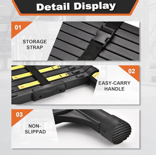 HBTower Scala telescopica da 4,7 metri con ganci e piedini antiscivolo, leggera scala pieghevole in alluminio per soppalchi, camper, esterni ed interni, capacità di 150 kg.Nero : Amazon.it: Fai da te