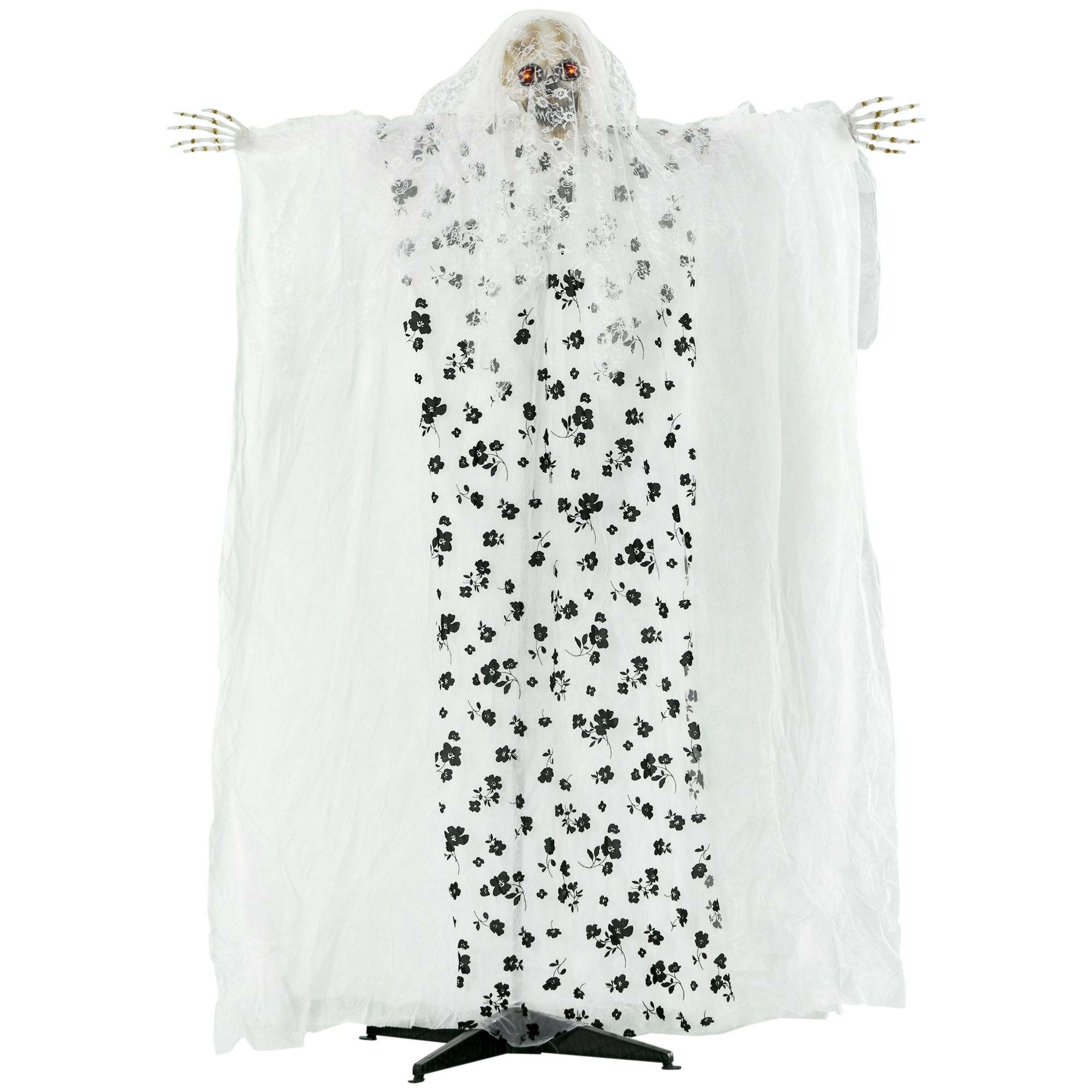 Outsunny 175cm Halloween-decoratie Ghost Bride Eye Glow Horror Sounds