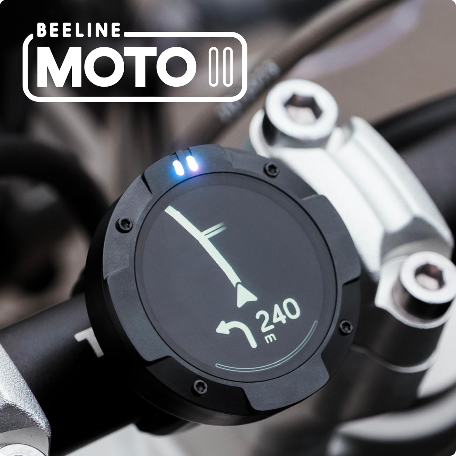 Beeline Moto II - Motorrad-Navi mit modernster Technologie| Kompaktes Design, Wasserdicht, GPS Funktion, 14-Std. Akkulaufzeit | Handschuhfreundlich, perfekt für Touren & Pendeln (Gunmetal Grey)