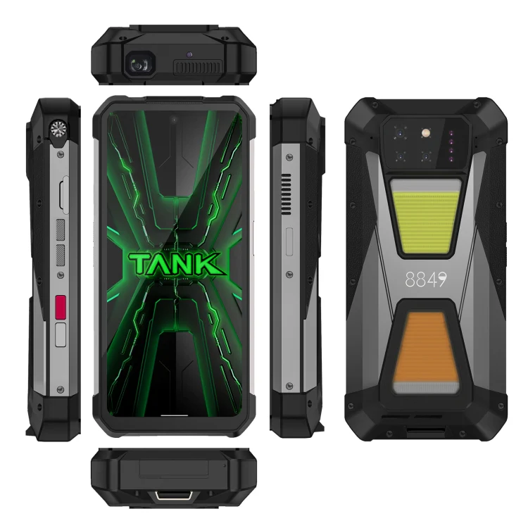 Unihertz 8849 Tank 3S  Projector Rugged Phone, 12GB+256GB, 6.79 inch Android 14 Dimensity 8200 Octa Core, Network: 5G (Black)