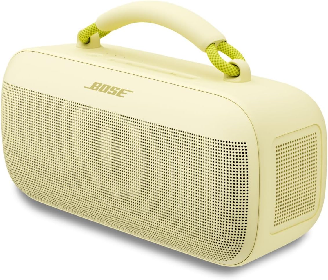 Bose SoundLink Max, Portable Outdoor Bluetooth Speaker with Powerful Bass, Waterproof Stereo with Bluetooth and USB-C Connection, Up to 20 Hours Runtime, 3.5 mm Aux, Black