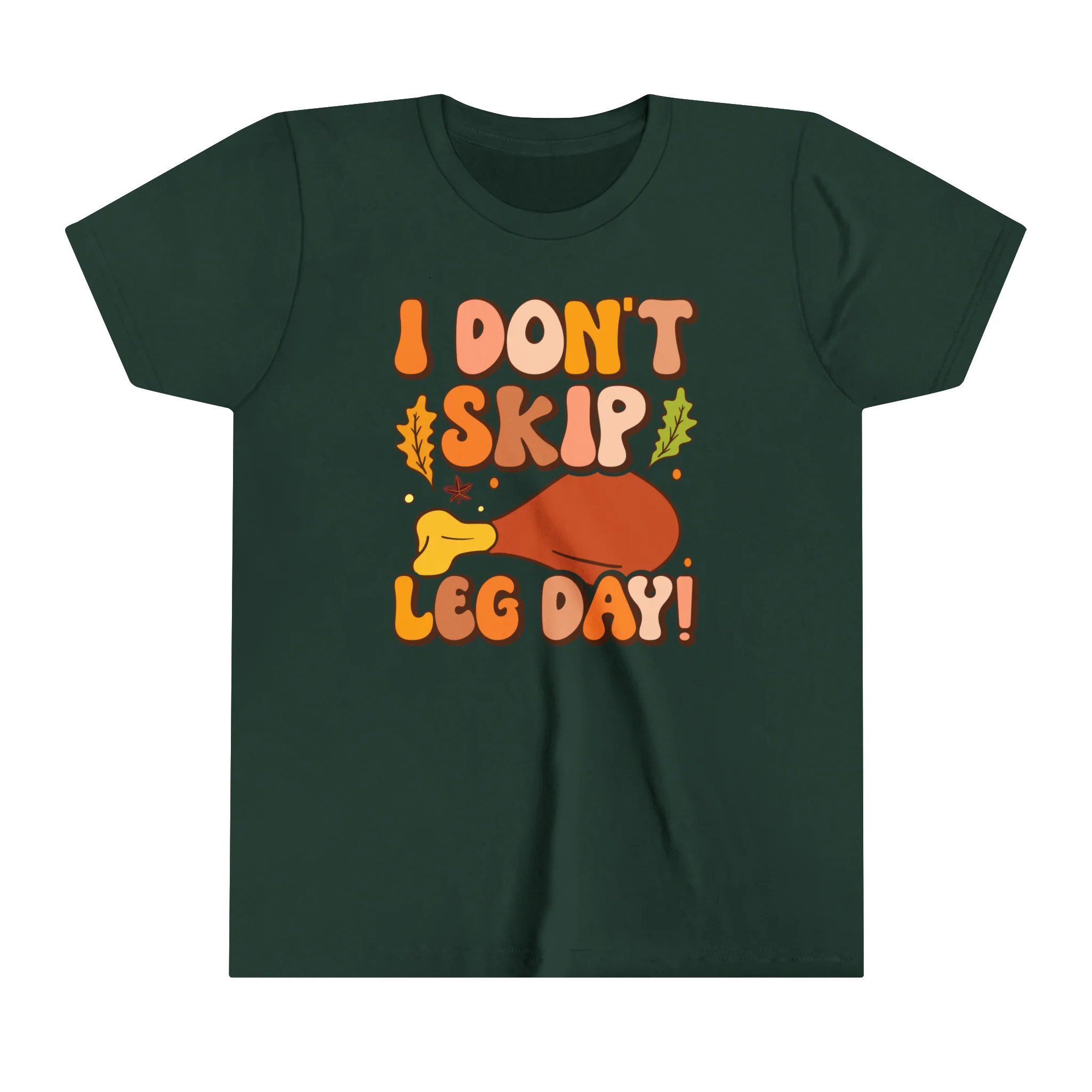Funny Kids Thanksgiving Shirt | Leg Day Thanksgiving Shirt