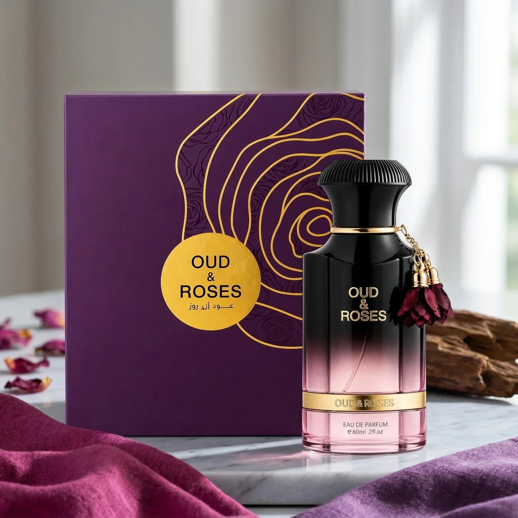Oud & Roses Perfume 60ml EDP By Ahmed Al Maghribi