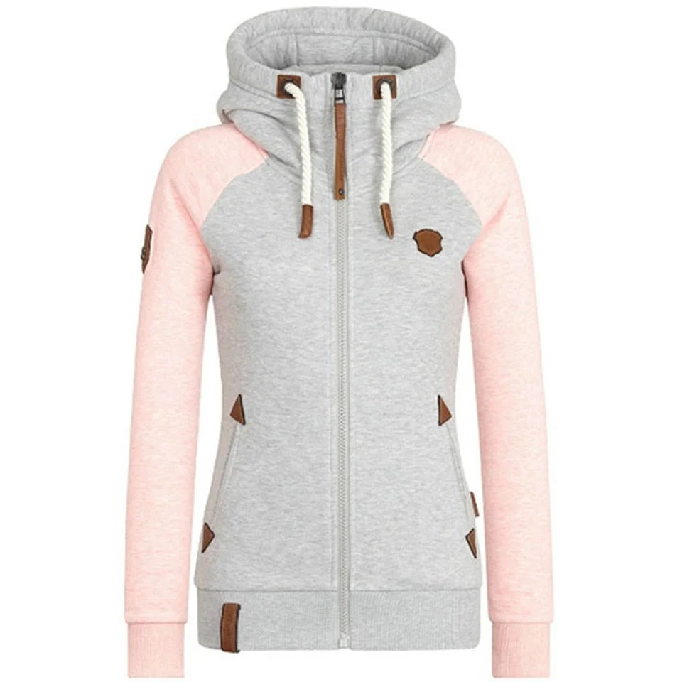 Damen Slim Fit Hoodie - Gemütlicher Fleece-Kapuzenpullover