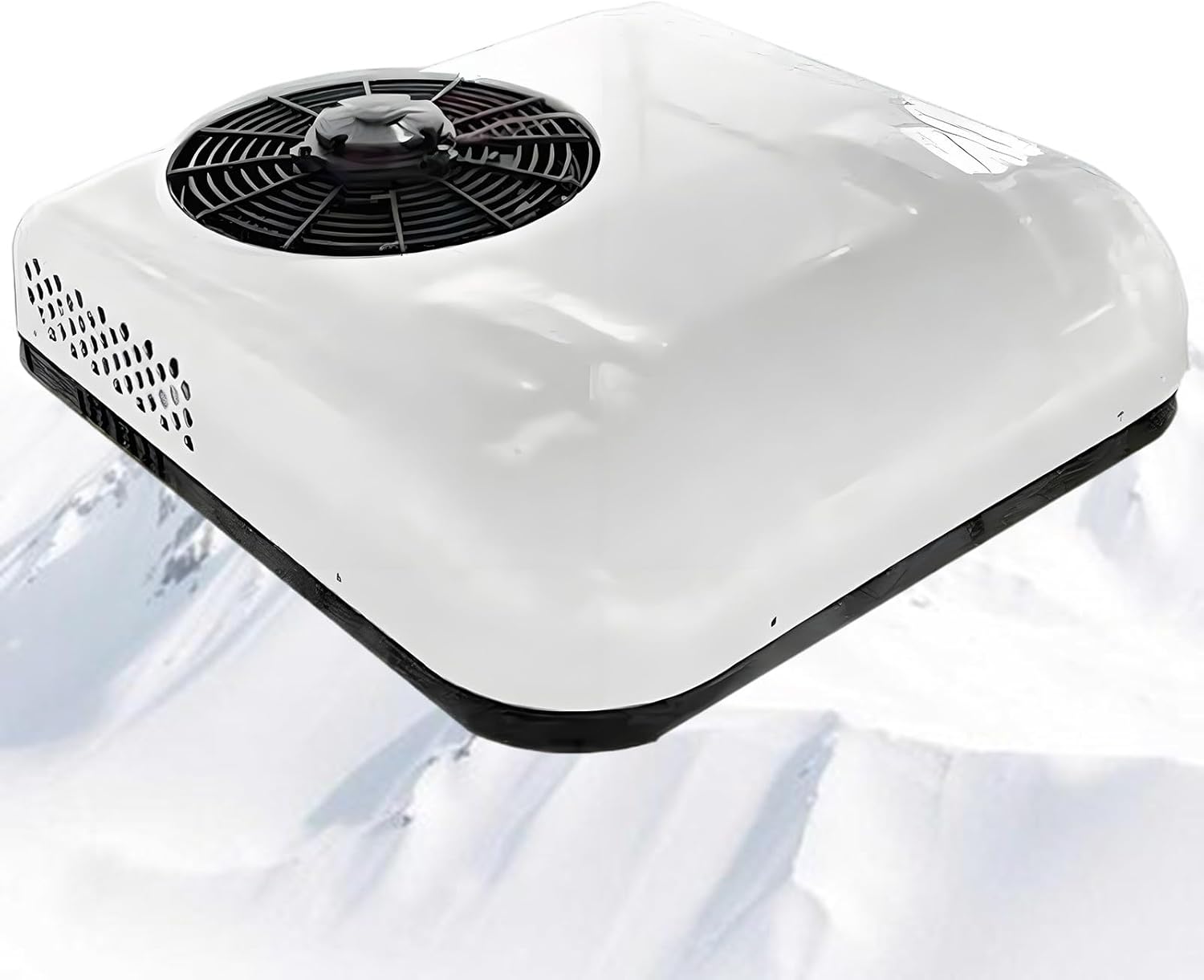 12V/24V Wohnmobil-Klimaanlage (Flachprofil), extrem niedriger Energieverbrauch, leise Klimaanlage – für netzunabhängiges Camping, Wohnmobile, LKW und Anhänger 24V