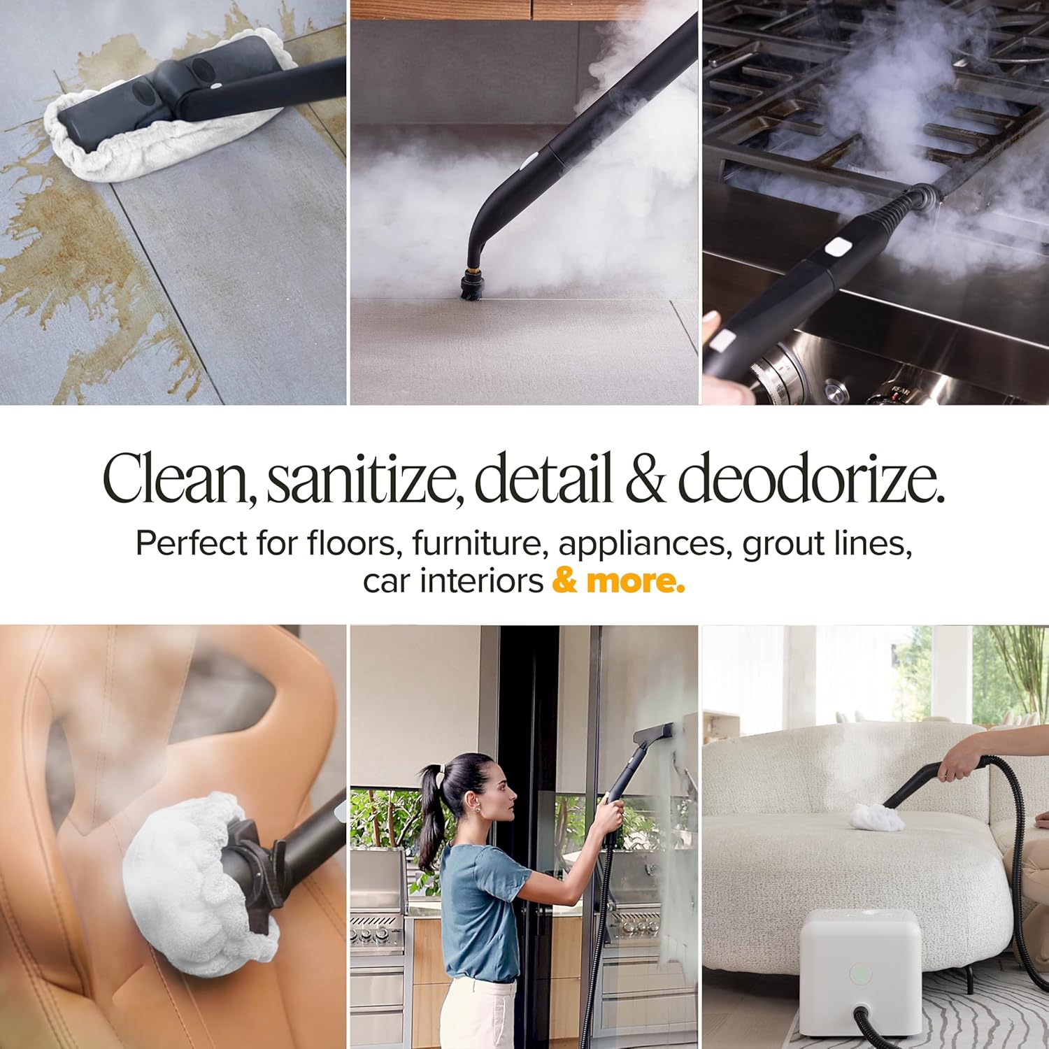 Dupray Neat Dampfreiniger, multifunktional, für zu Hause: Bden, Mbel, Autos und mehr (Steam Cleaner EU Plug)