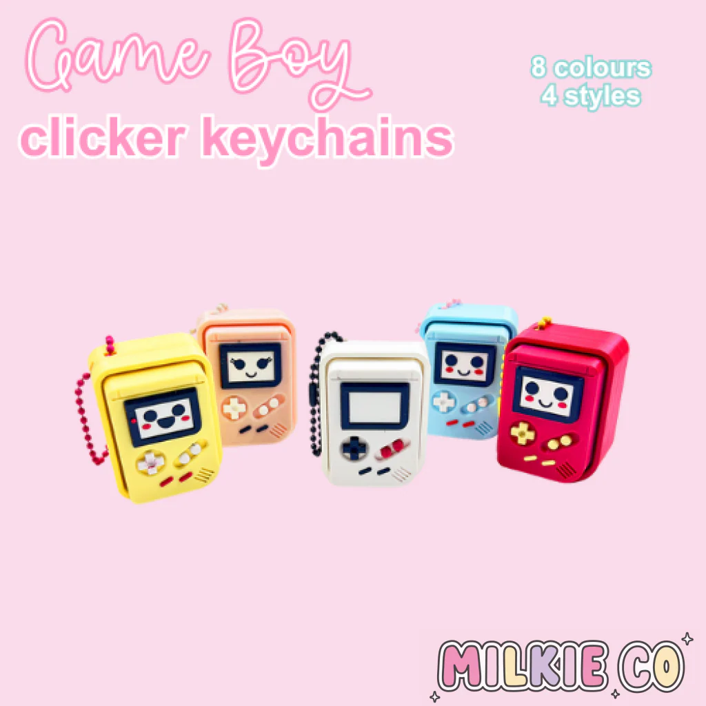 Gameboy Clicker Keychain