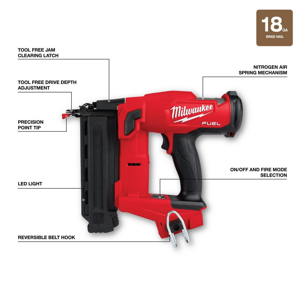 2025 Milwaukee M18 FUEL 18-Volt Lithium-Ion Brushless Cordless Combo Kit (10-Tool) W/(2) 5.0 Ah Batteries. (1) Charger. (2) Tool Bags