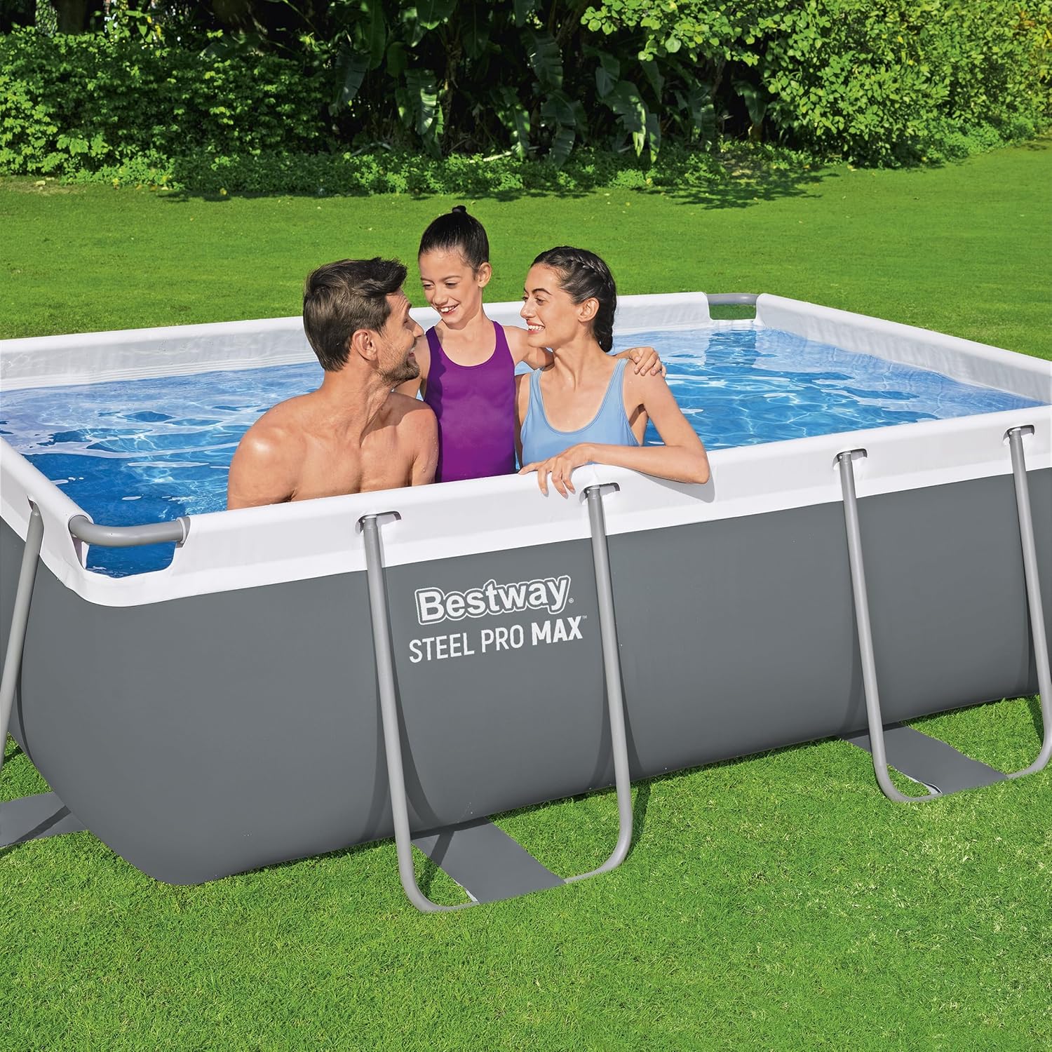 Bestway Juego de Piscina Rectangular de 9'3
