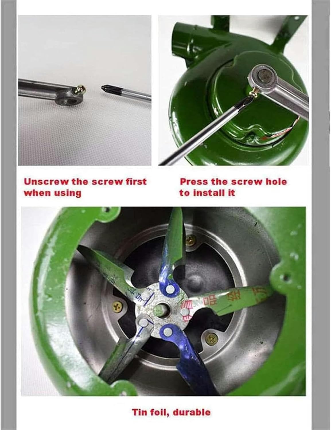 Handkurbel-Schmiedegebläse – Popcorn-Ventilator mit Eisengetriebe, manueller Ventilator, Hochleistungs-Handschmiedegebläse, manuelles Grillluftgebläse mit Handkurbelwerkzeug, für C